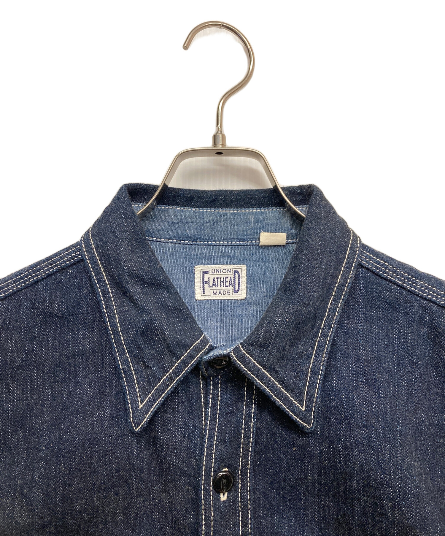 中古・古着通販】FLAT HEAD (フラット ヘッド) DENIM WORKSHIRT