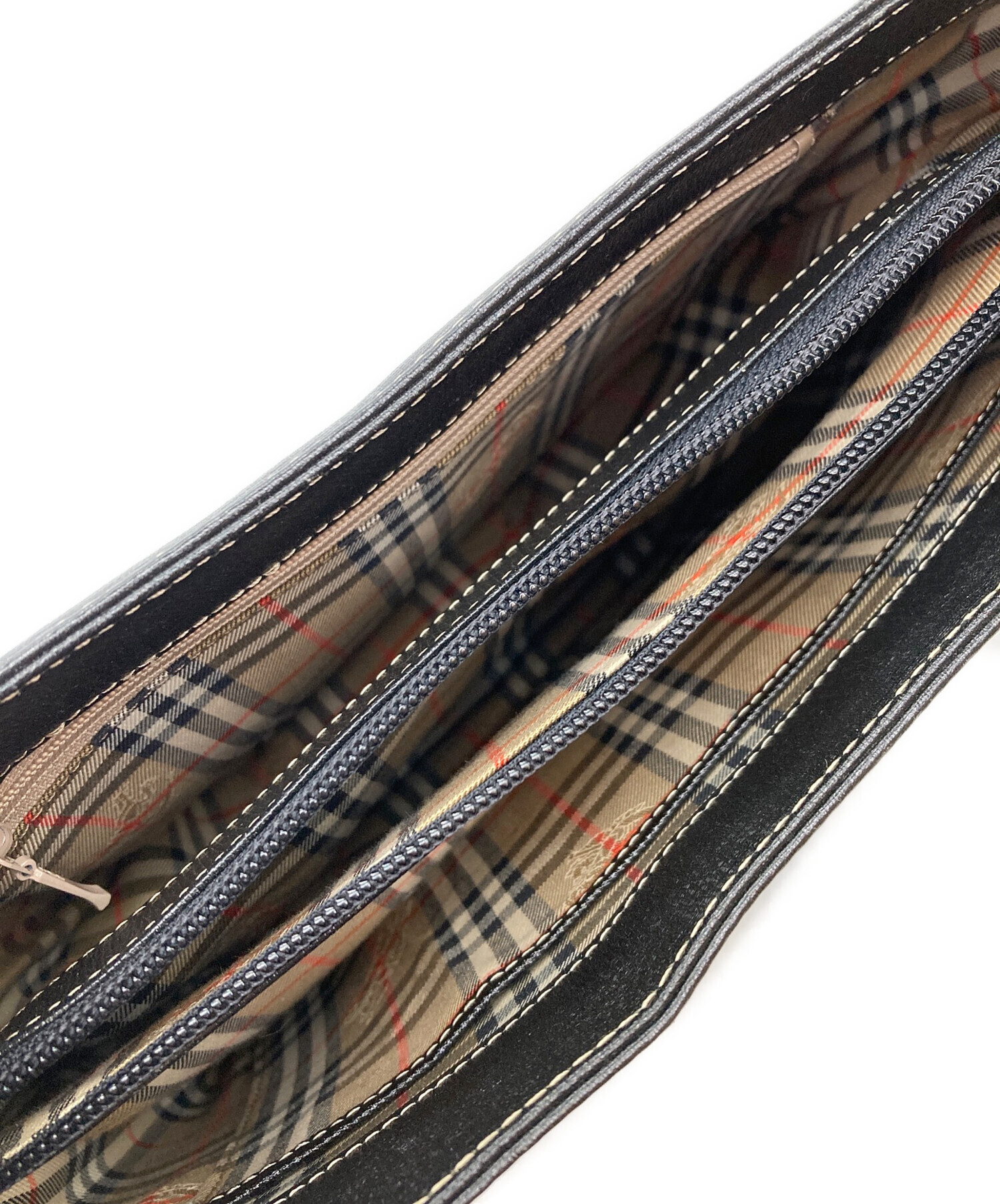 中古・古着通販】BURBERRY (バーバリー) ロゴプレートワンショルダー