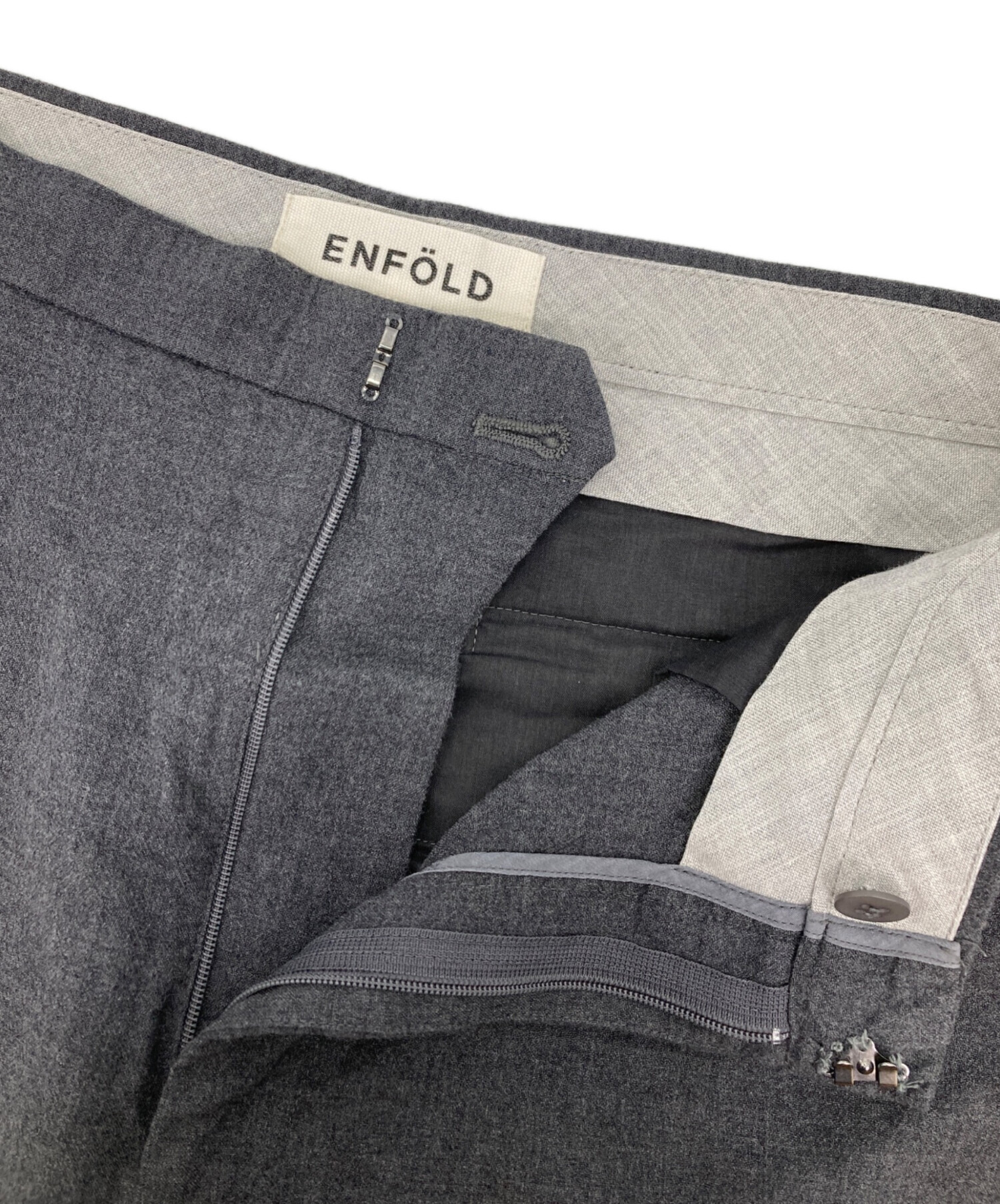 中古・古着通販】ENFOLD (エンフォルド) ウールクロップドパンツ