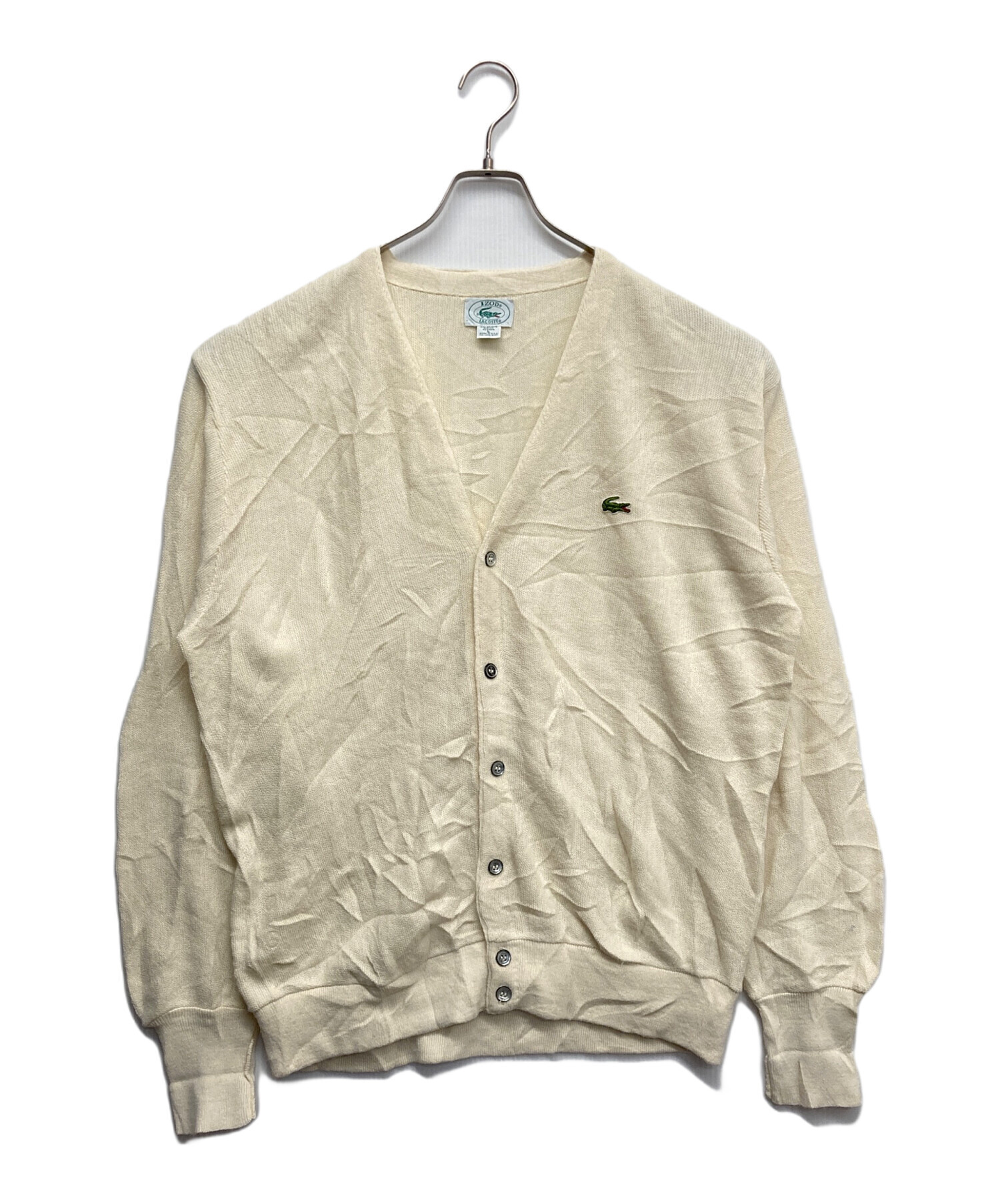 中古・古着通販】LACOSTE (ラコステ) アクリルカーディガン ホワイト