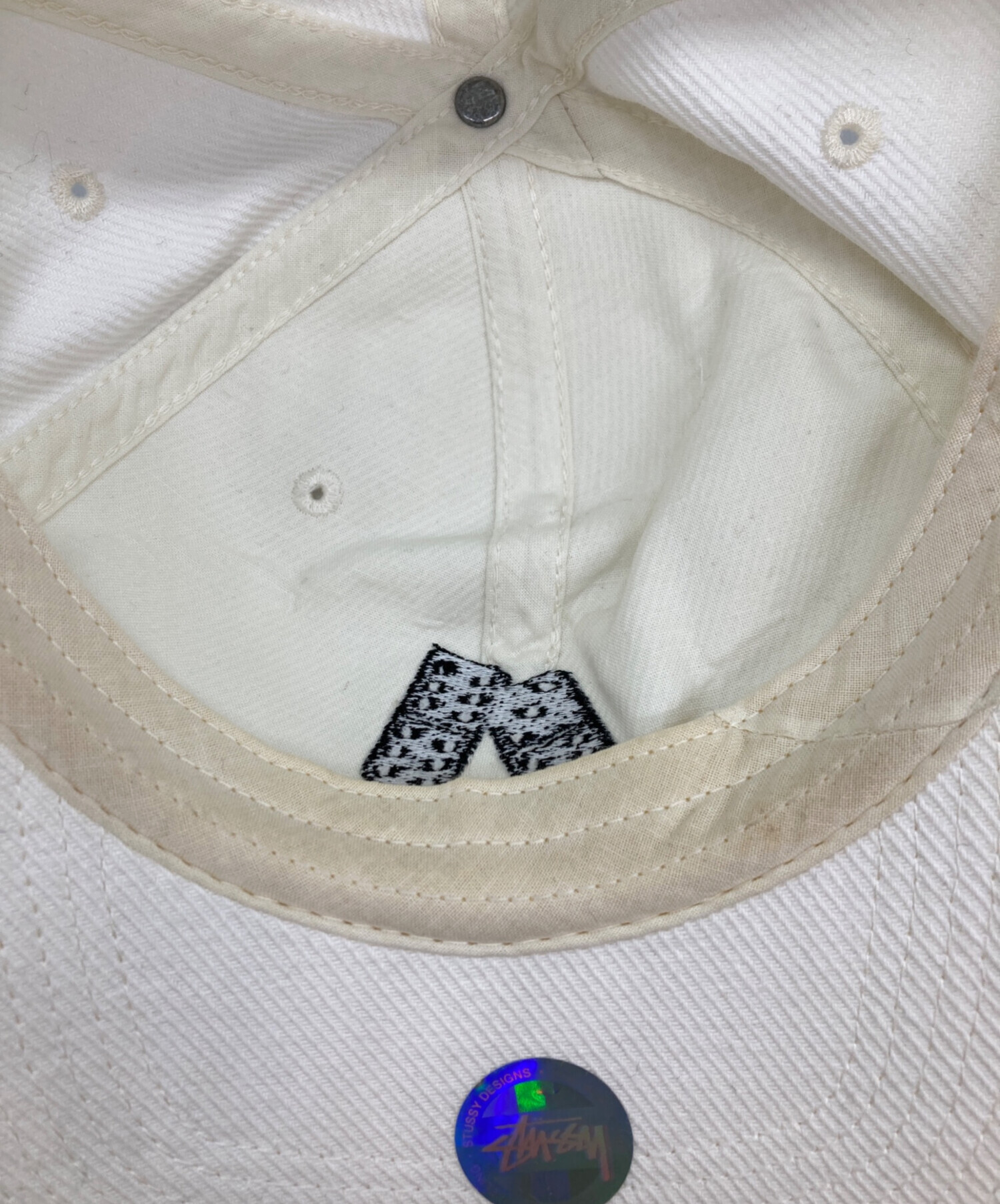 中古・古着通販】stussy (ステューシー) dice sanpback cap アイボリー
