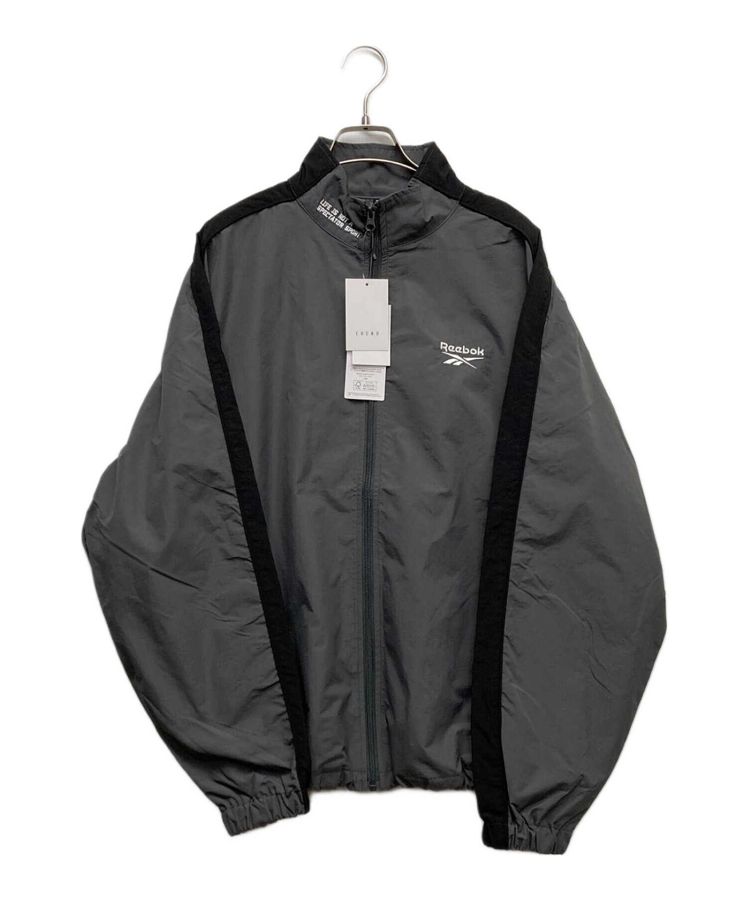 中古・古着通販】REEBOK (リーボック) ナイロンジャケット グレー 