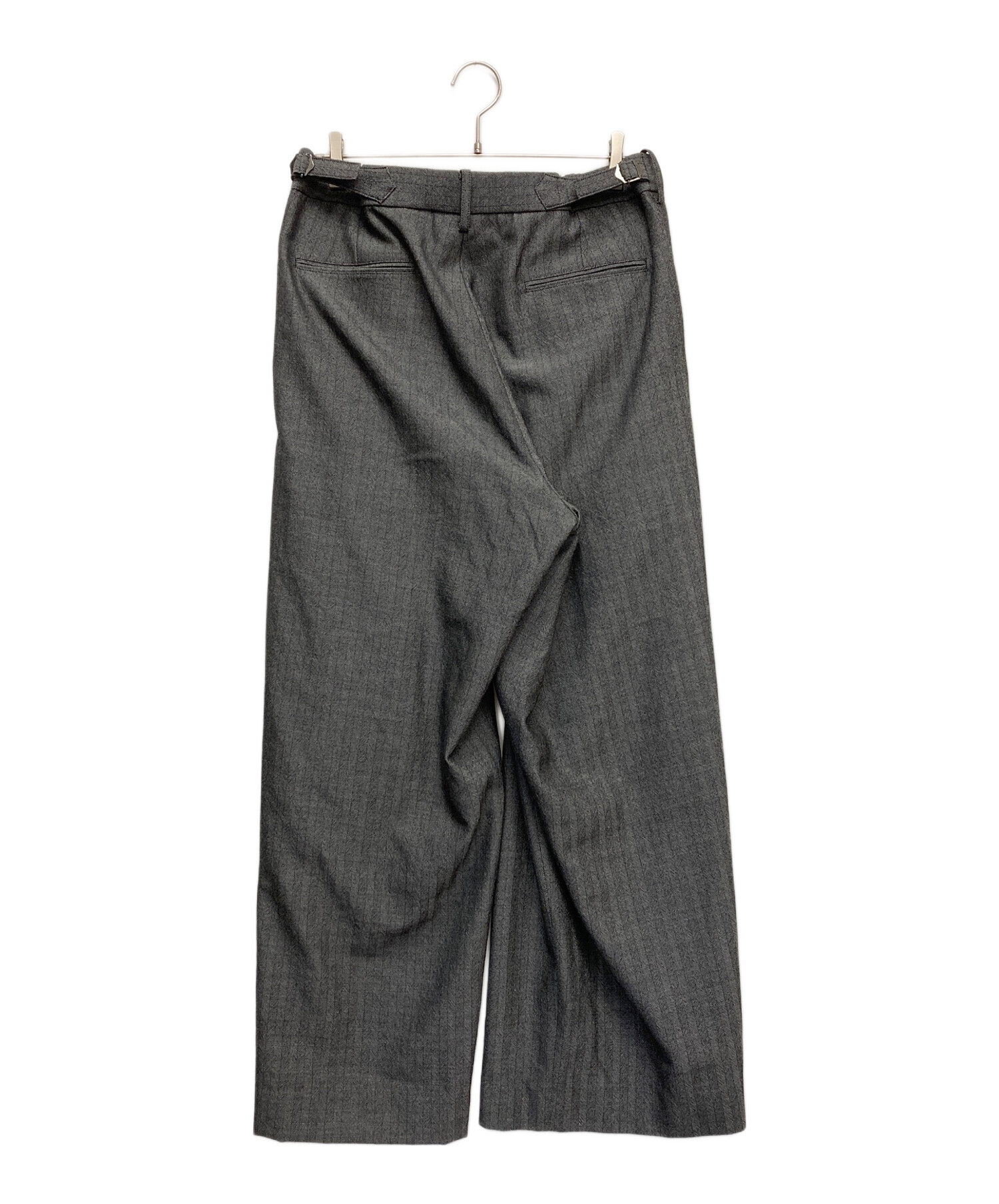 marka TWO TUCK BAGGY TROUSERS 黒 1 タグ付 marka (マーカ) TWO TUCK