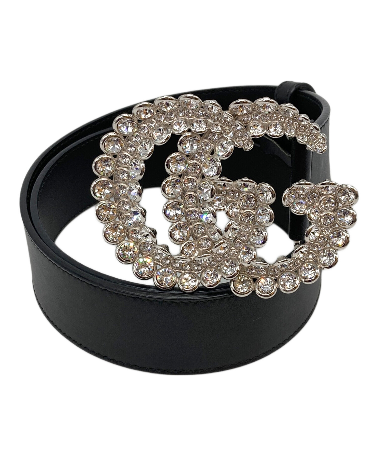 中古・古着通販】GUCCI (グッチ) GGマーモント レザー ラインストーン