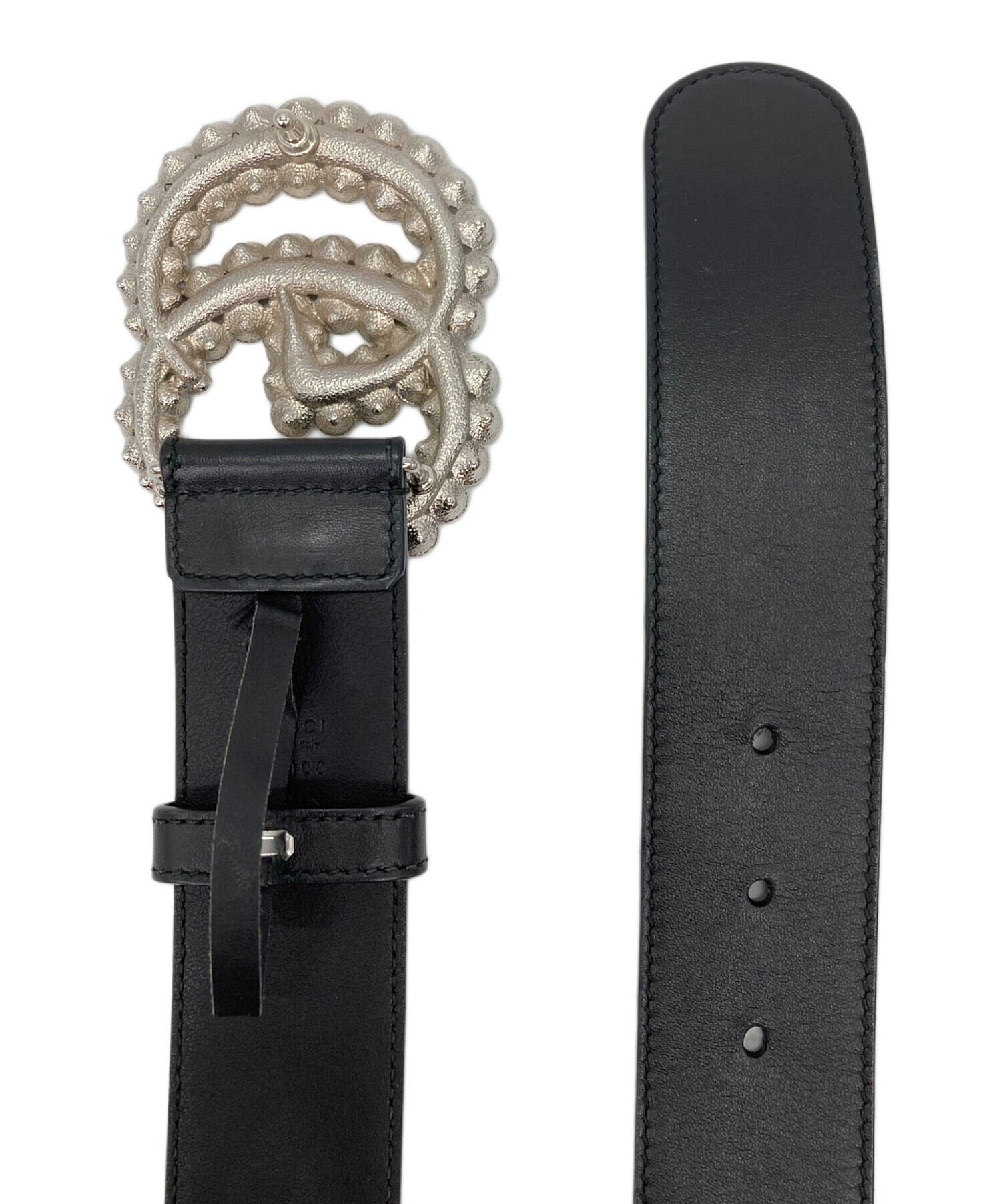 中古・古着通販】GUCCI (グッチ) GGマーモント レザー ラインストーン