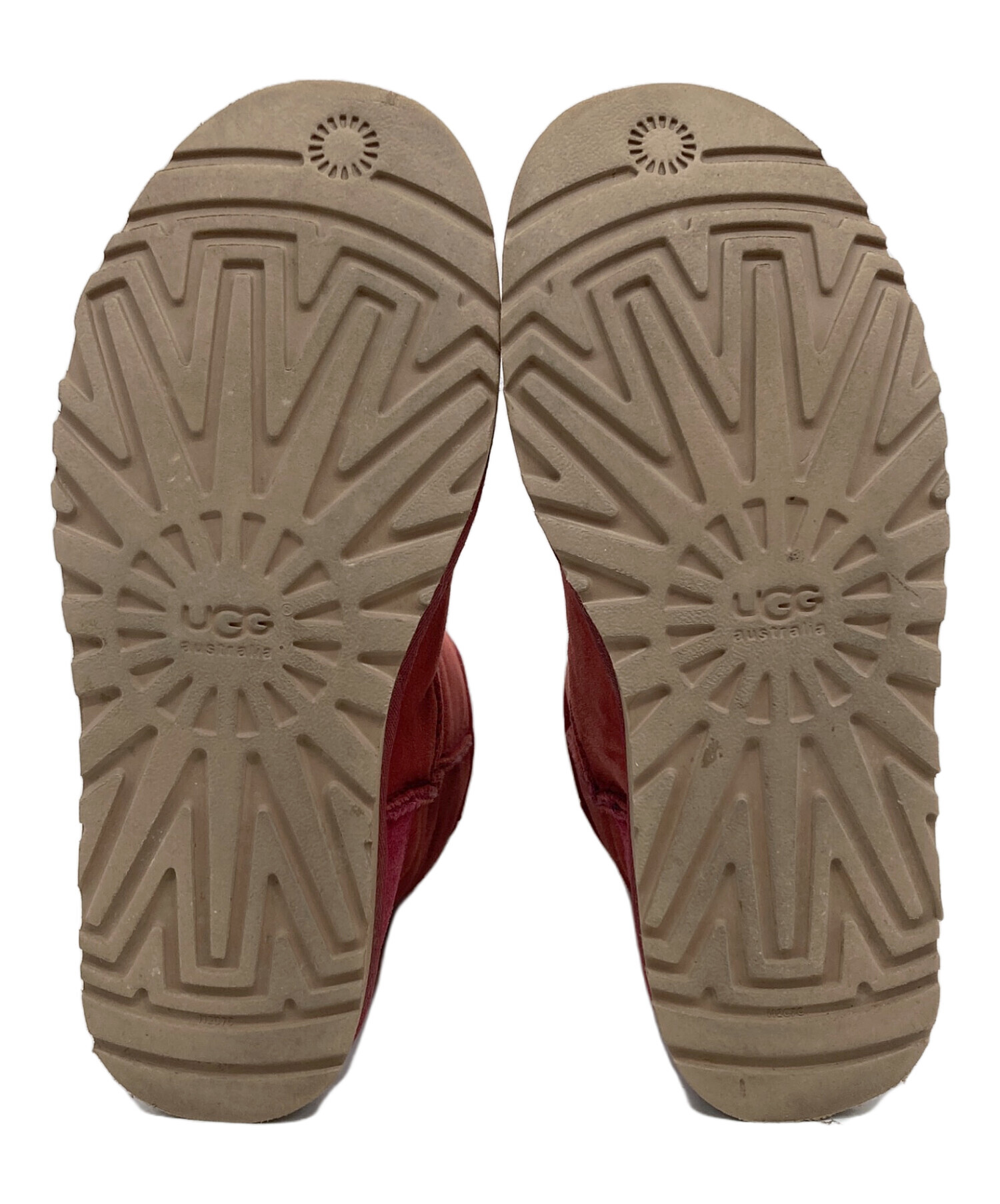 中古・古着通販】UGG (アグ) ムートンブーツ レッド サイズ:25