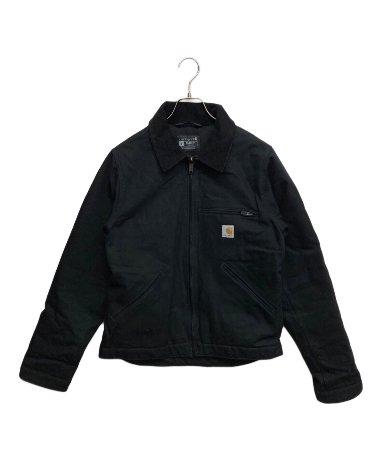 【希少】カーハート　デトロイトジャケット　ブラック　USA製　ブランケットなし 中古・古着通販】CarHartt (カーハート) 裏ブランケットデトロイト