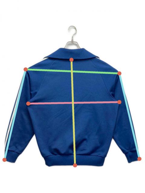 アディダス フーディー トラックジャケット ネイビー ヴィンテージ ジャージ adidas - adidas ネイビー ジップアップジャージ トラックジャケット S