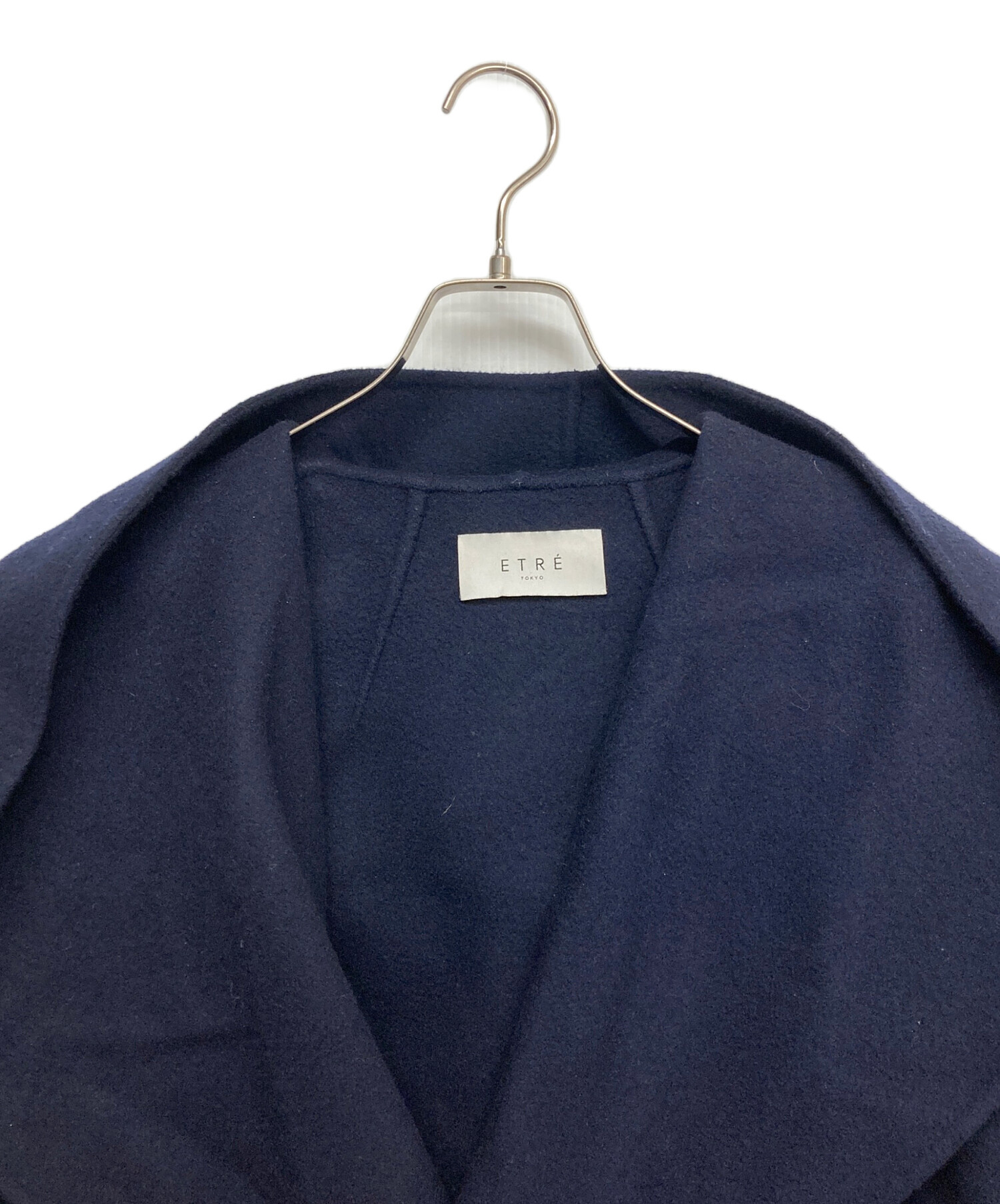 【未使用品】ETRO(エトロ) コート44/ネイビー 中古・古着通販】ETRO (エトロ) フーディーリバーコート ネイビー