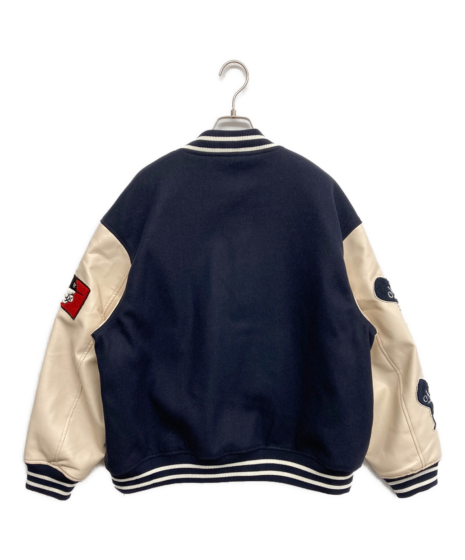 中古・古着通販】KAOYORINAKAMI (カオヨリナカミ) スタジャン ネイビー