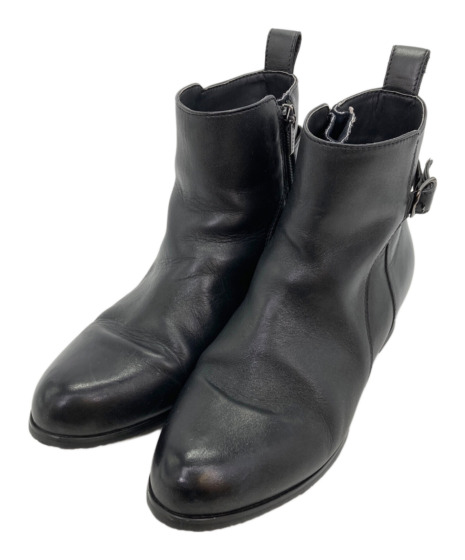 REGALブーツ24,5 中古品 中古・古着通販】REGAL (リーガル) ジップアップブーツ ブラック