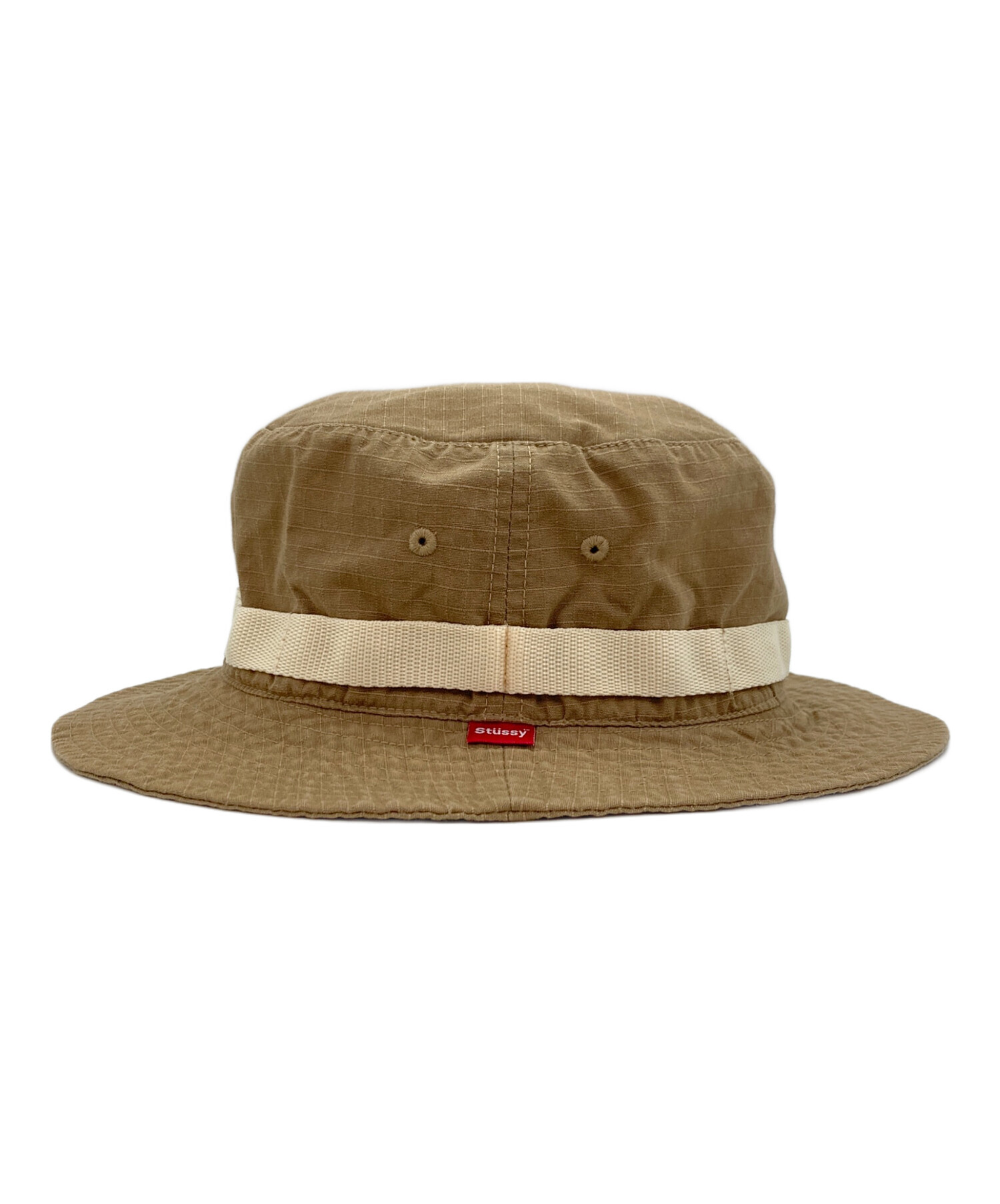 ステューシー サンブレロ ハット 古着 帽子 サファリハット 90s 中古・古着通販】stussy (ステューシー) サファリハット ベージュ