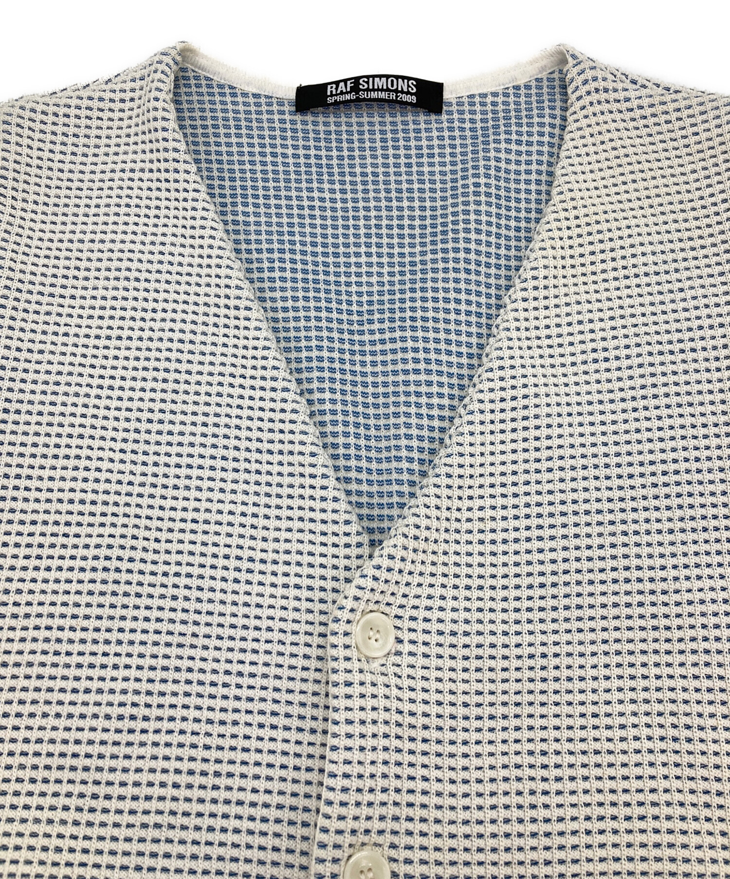中古・古着通販】RAF SIMONS (ラフシモンズ) ニットベスト ホワイト