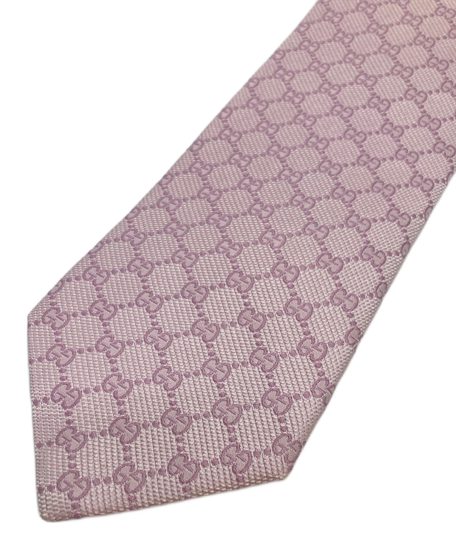 中古・古着通販】GUCCI (グッチ) GGネクタイ ピンク サイズ:記載無