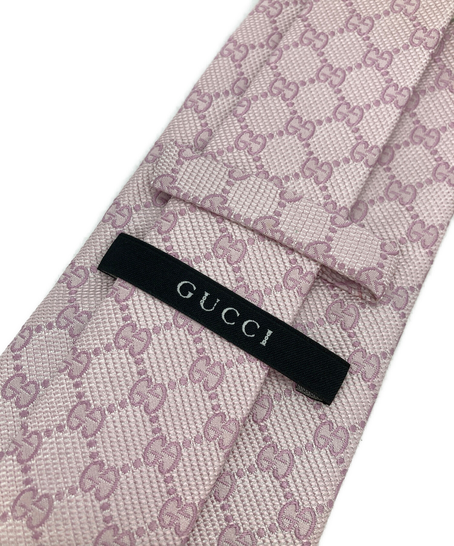 中古・古着通販】GUCCI (グッチ) GGネクタイ ピンク サイズ:記載無