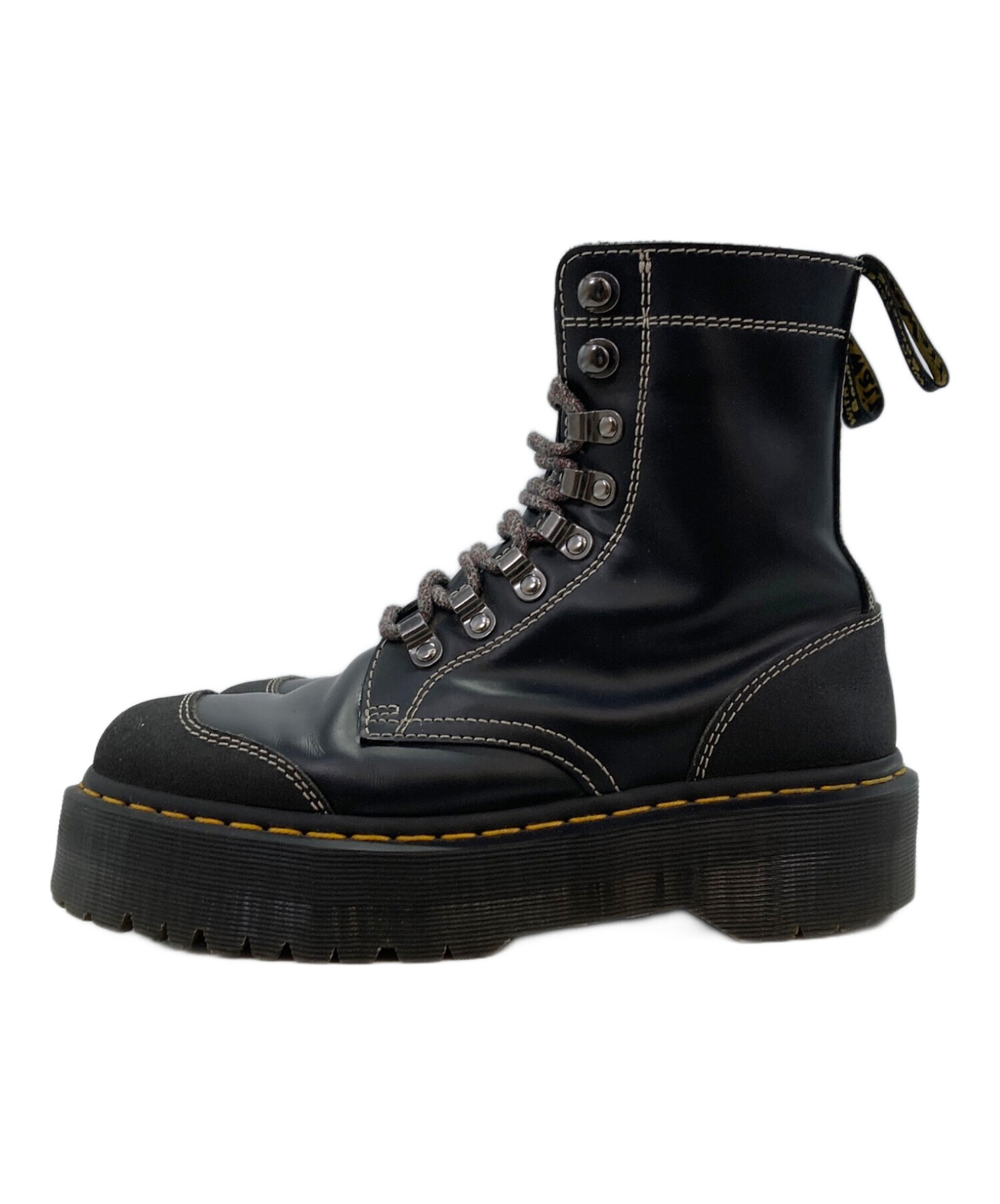 美品 Dr.Martens ドクターマーチン 8ホール ブーツ EU41 黒 革 中古・古着通販】Dr.Martens (ドクターマーチン) MORENO 8ホールブーツ