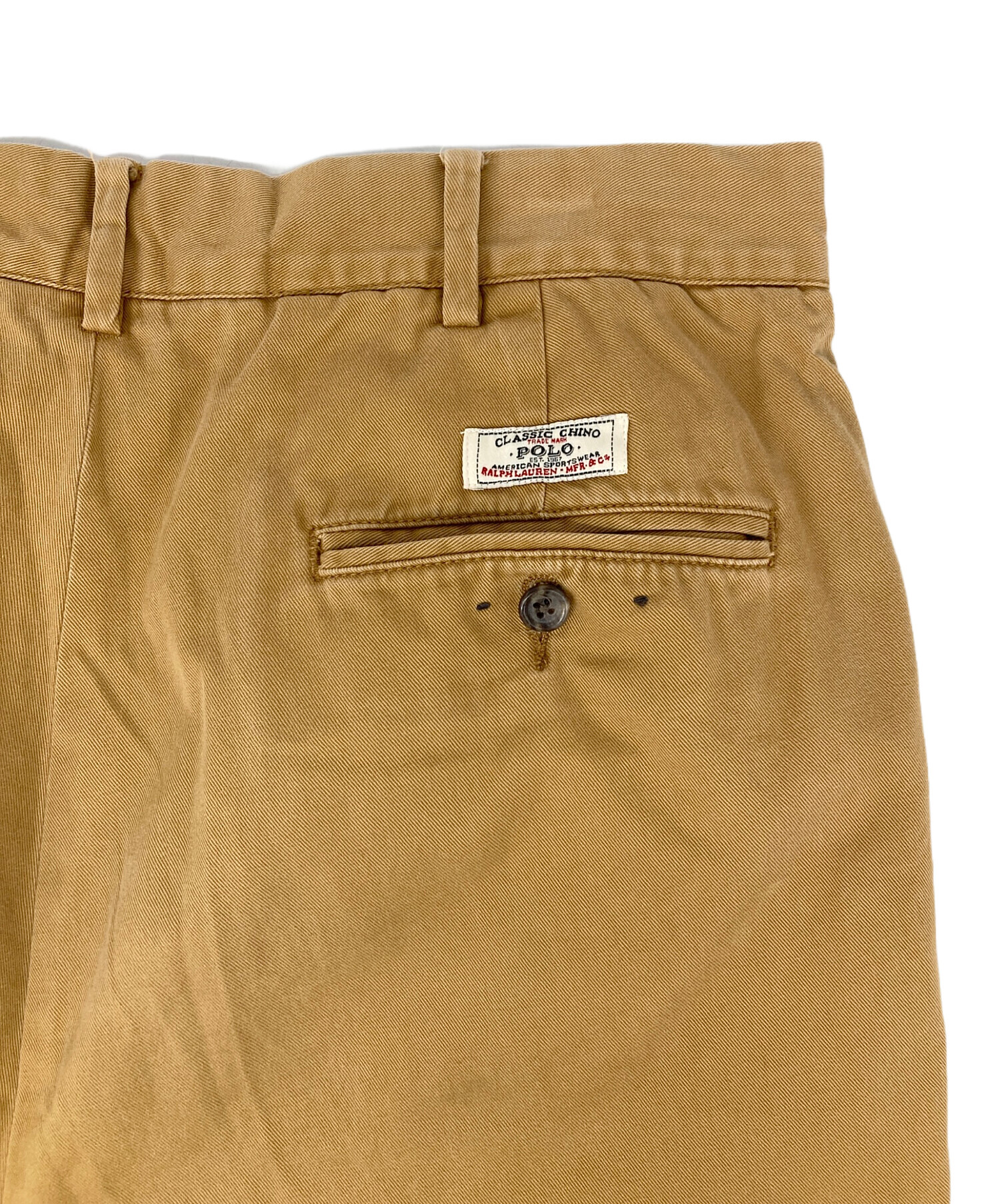 ポロ ラルフローレン W34 ポロチノ チノパン 古着 ベージュ 14926 中古・古着通販】POLO RALPH LAUREN (ポロ・ラルフローレン) チノパン