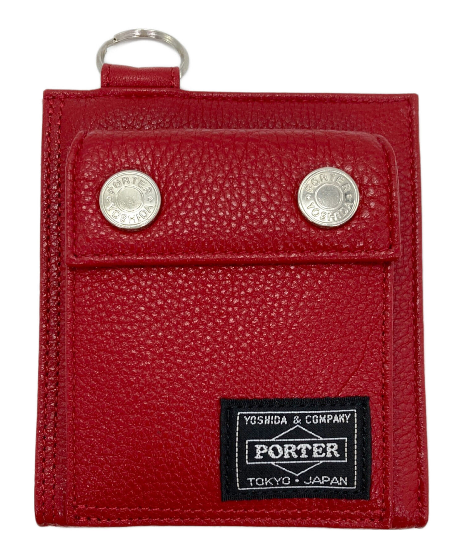 中古・古着通販】PORTER (ポーター) 2つ折り財布 レッド 未使用 中古・古着通販】PORTER (ポーター) 2つ折り財布 レッド 未使用