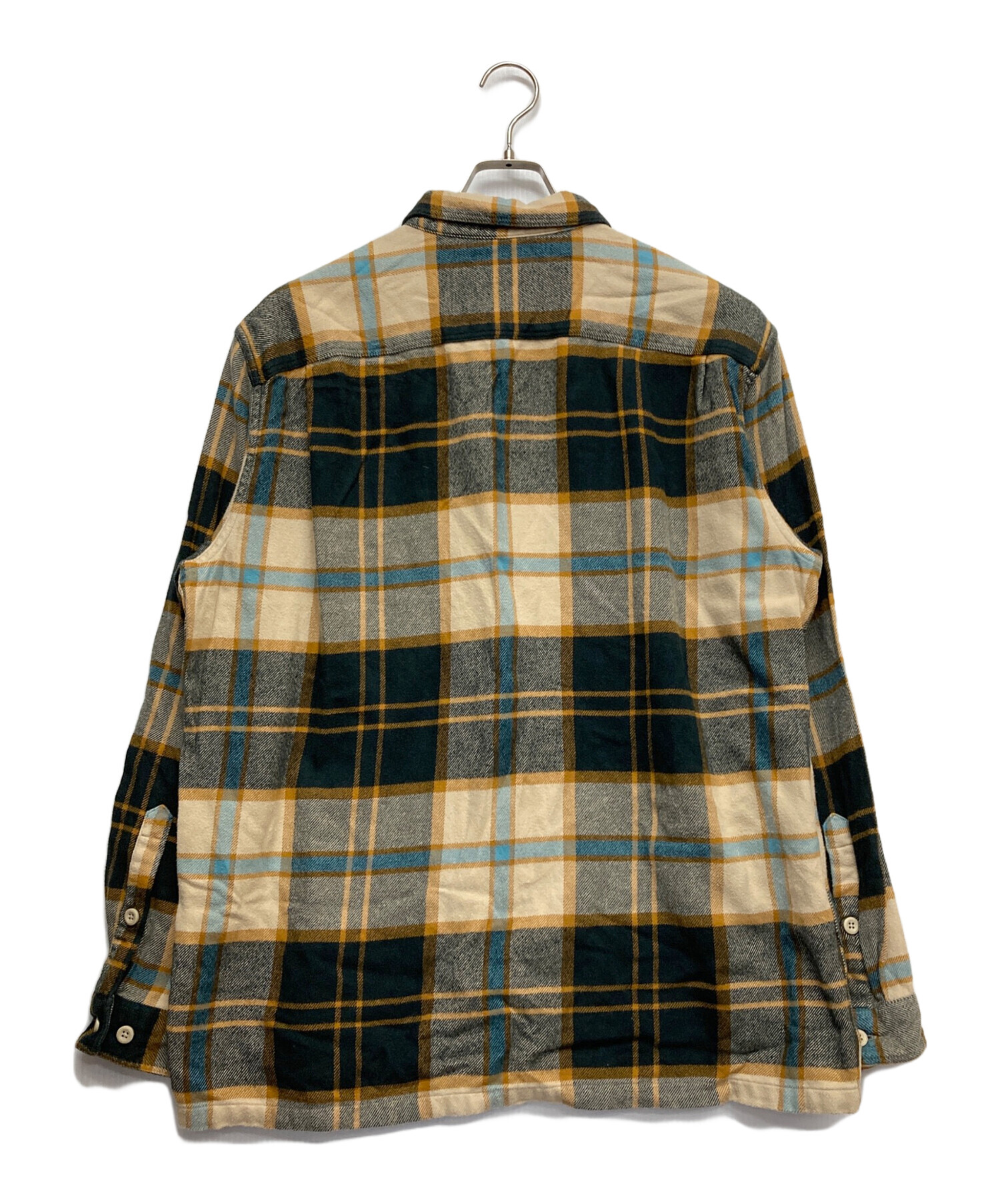 L◎パタゴニア★ネルシャツ/ヘビーネル/５３９４７FA20/グリーン/オレンジ 中古・古着通販】Patagonia (パタゴニア) ロングスリーブ・フィヨルド