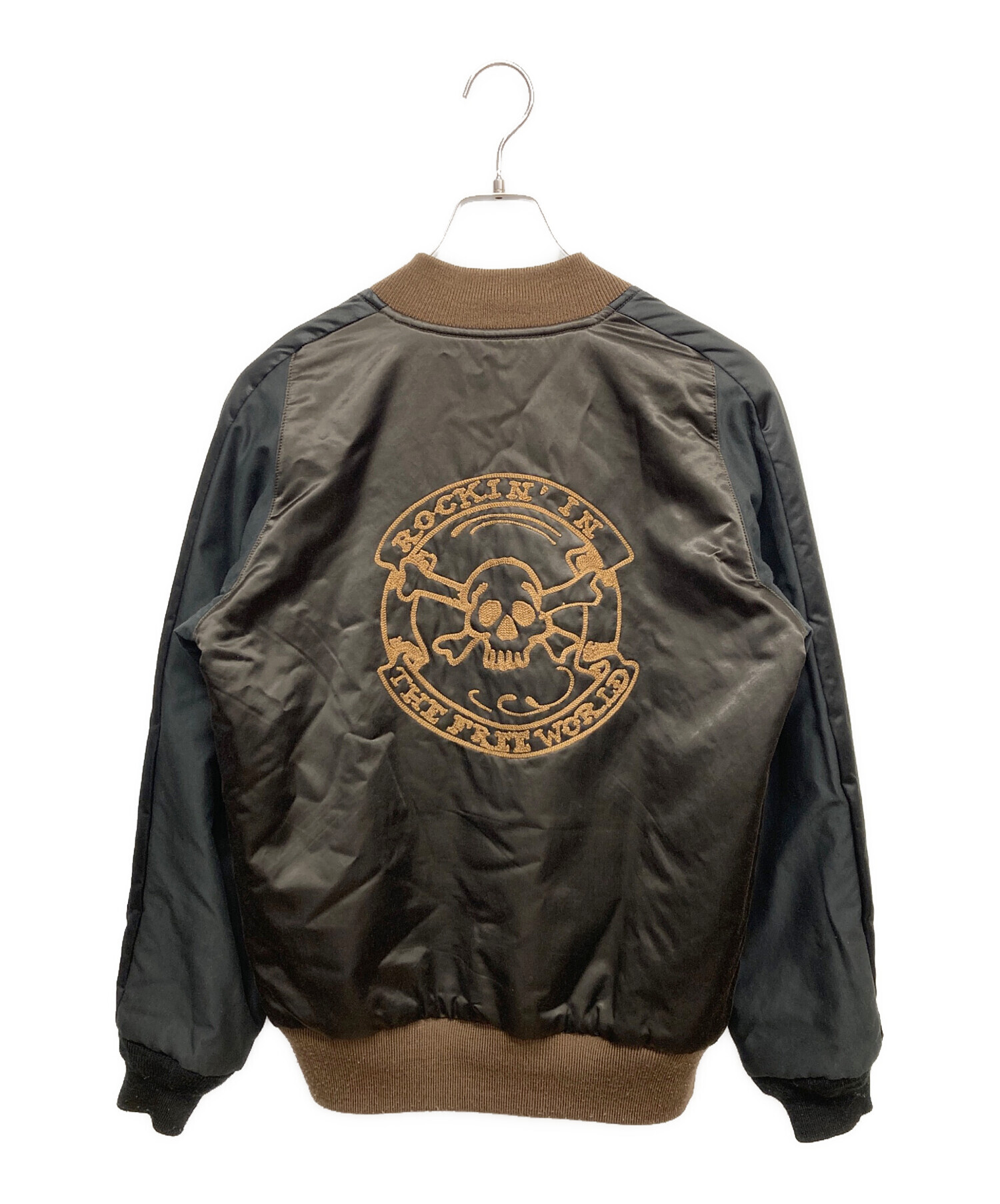 中古・古着通販】SKULL JEANS (スカルジーンズ) スカジャン ブラック