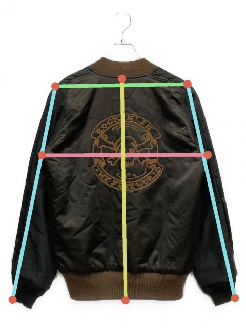 中古・古着通販】SKULL JEANS (スカルジーンズ) スカジャン ブラック
