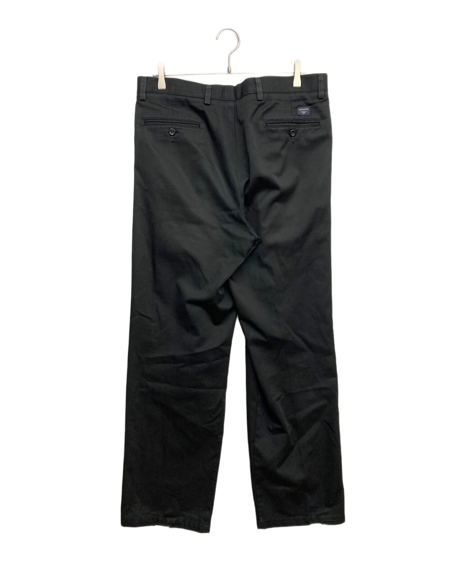 ザネッラ　W34　ワイド　ツータック　スラックス　ブラック　ダークネイビー　古着 中古・古着通販】DOCKERS (ドッカーズ) ツータックパンツ ネイビー