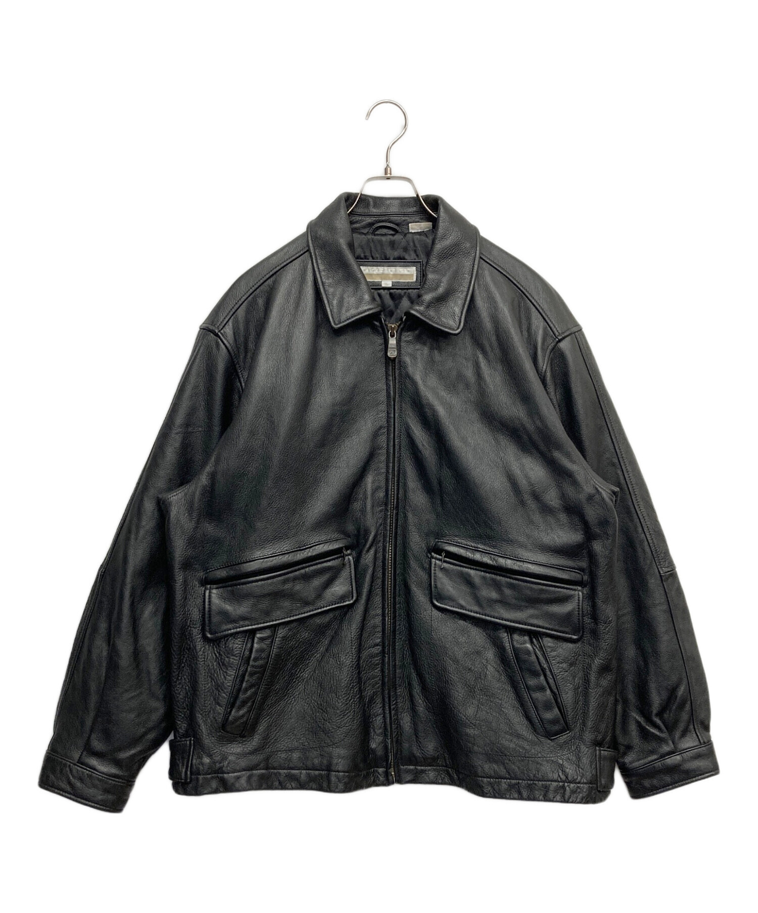 90年代　ペリーエリス　ポートフォリオ　レザージャケット　スポーツジャケット 中古・古着通販】PERRY ELLIS (ペリーエリス) レザージャケット