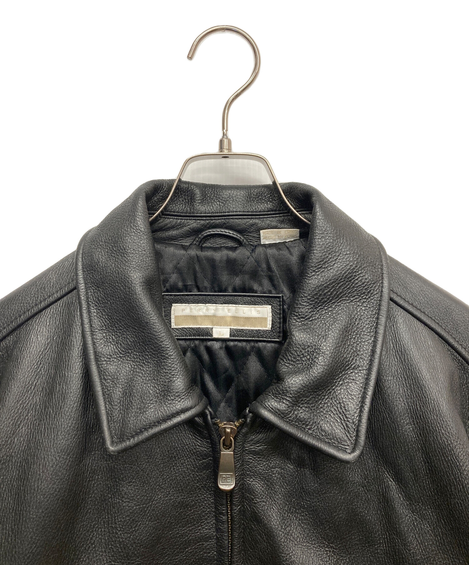 中古・古着通販】PERRY ELLIS (ペリーエリス) レザージャケット