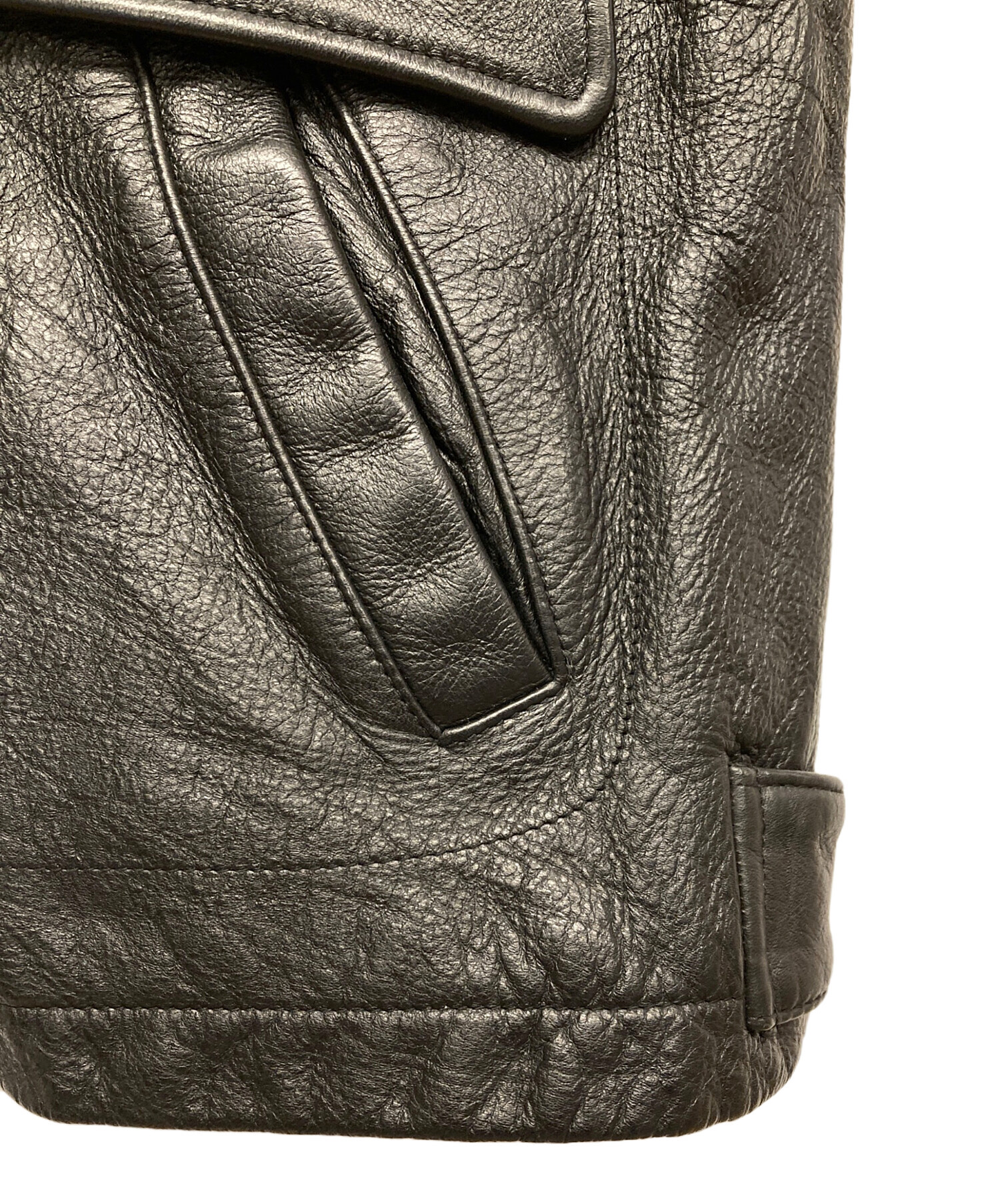 中古・古着通販】PERRY ELLIS (ペリーエリス) レザージャケット