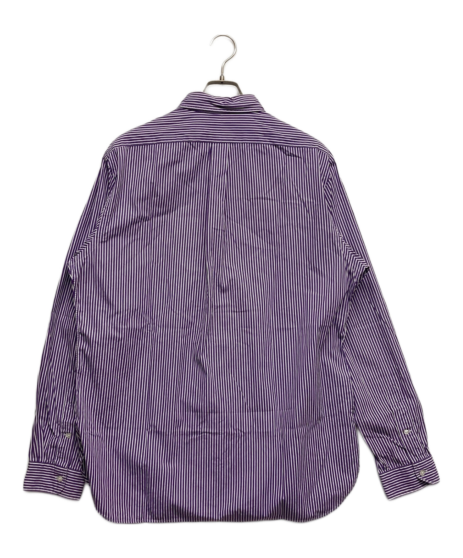 美品✨ラルフローレン BDストライプシャツ パープル 大きいサイズ XL 中古・古着通販】RALPH LAUREN (ラルフローレン) ストライプBDシャツ