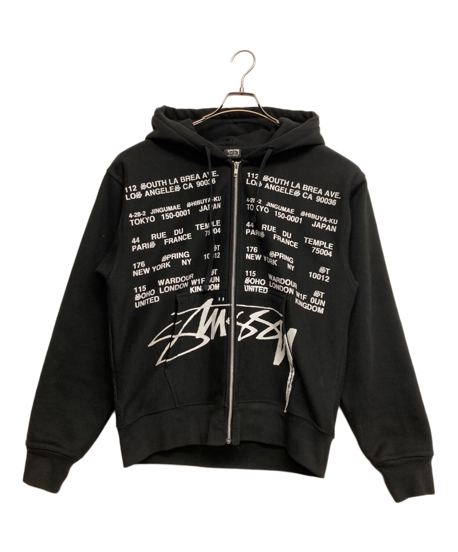 中古・古着通販】stussy (ステューシー) Locations Zip-up Hoodie 