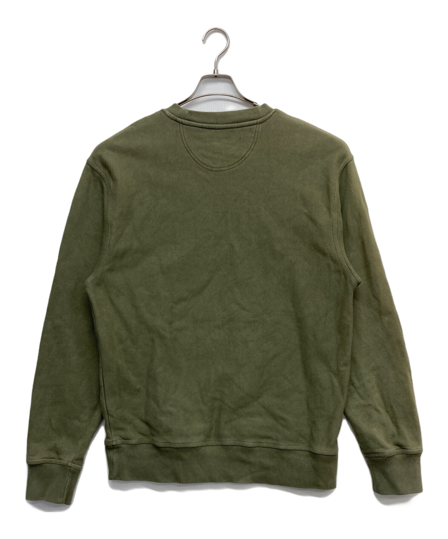 公式卸売り stussy ステューシー☆ビッグロゴ スウェット カーキ XL 