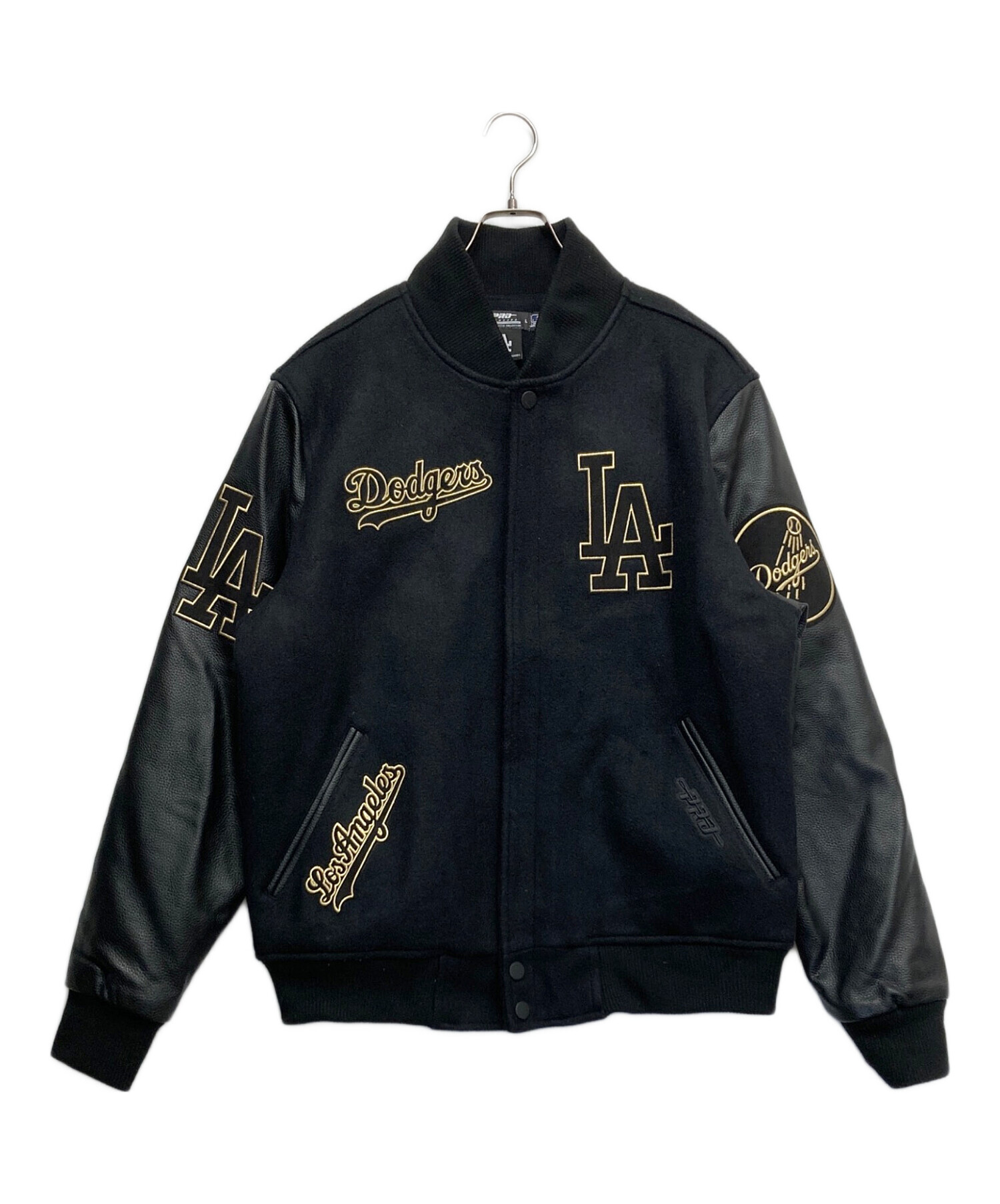 【中古】GENUINE MERCHANDISE METS スタジャン 黒 L[92][240092327984] 中古・古着通販】pro standard (プロスタンダード) MLB (エムエルビー