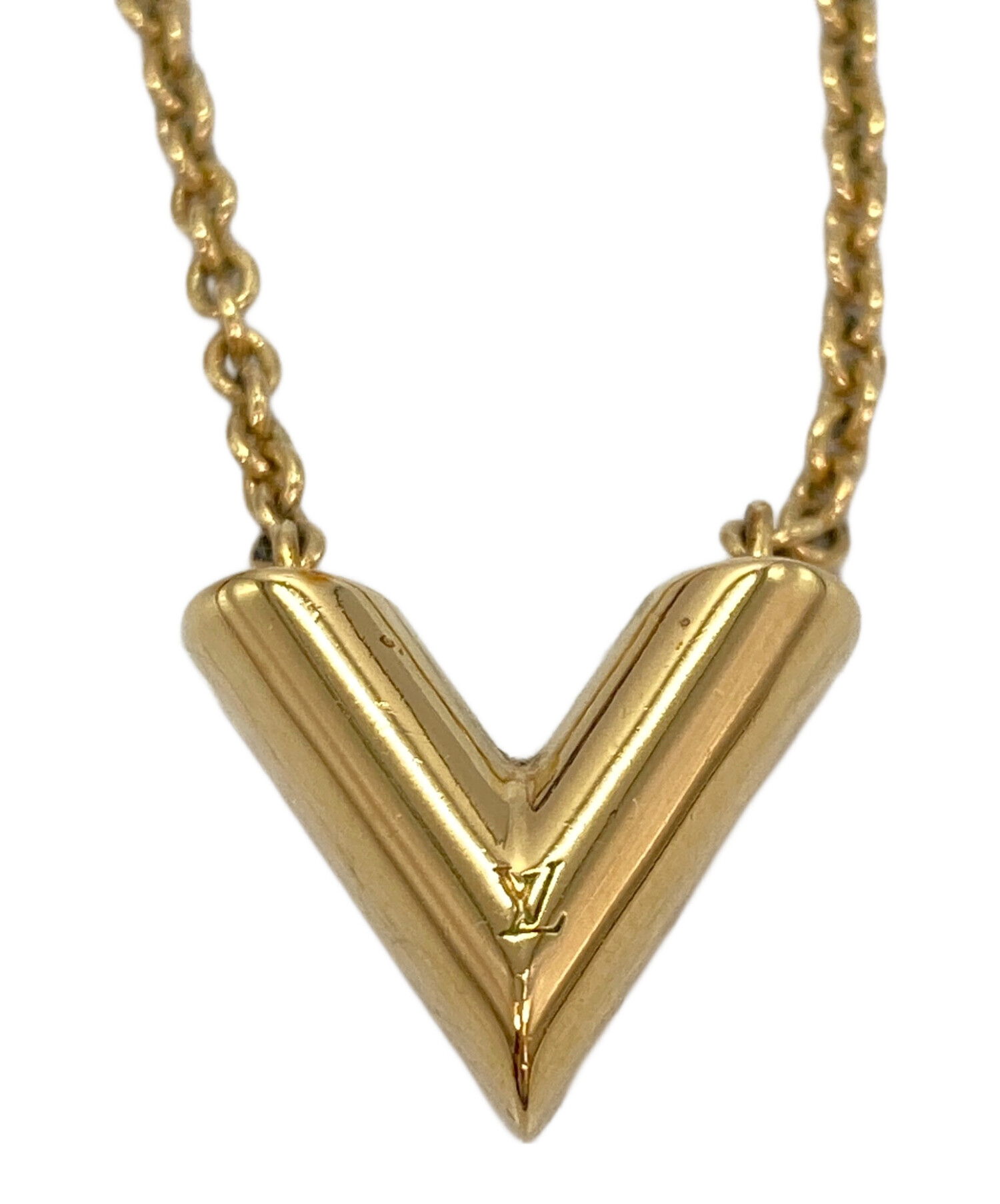 LOUIS VUITTON ゴールド エセンシャル V ゴールド 中古・古着通販】LOUIS VUITTON (ルイ ヴィトン) エセンシャルV