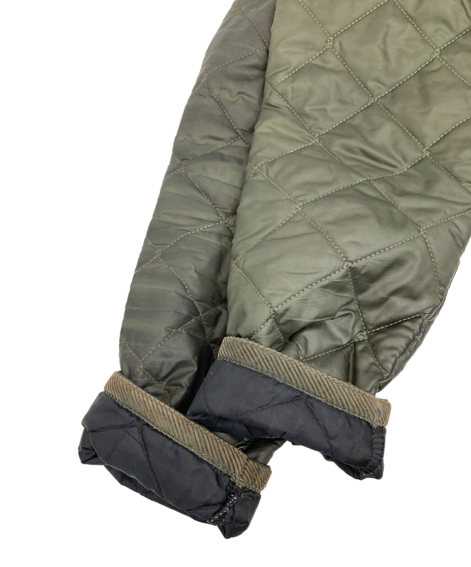 LAVENHAM キルティングベスト M 38 カーキ 中古・古着通販】LAVENHAM (ラベンハム) キルティングジャケット