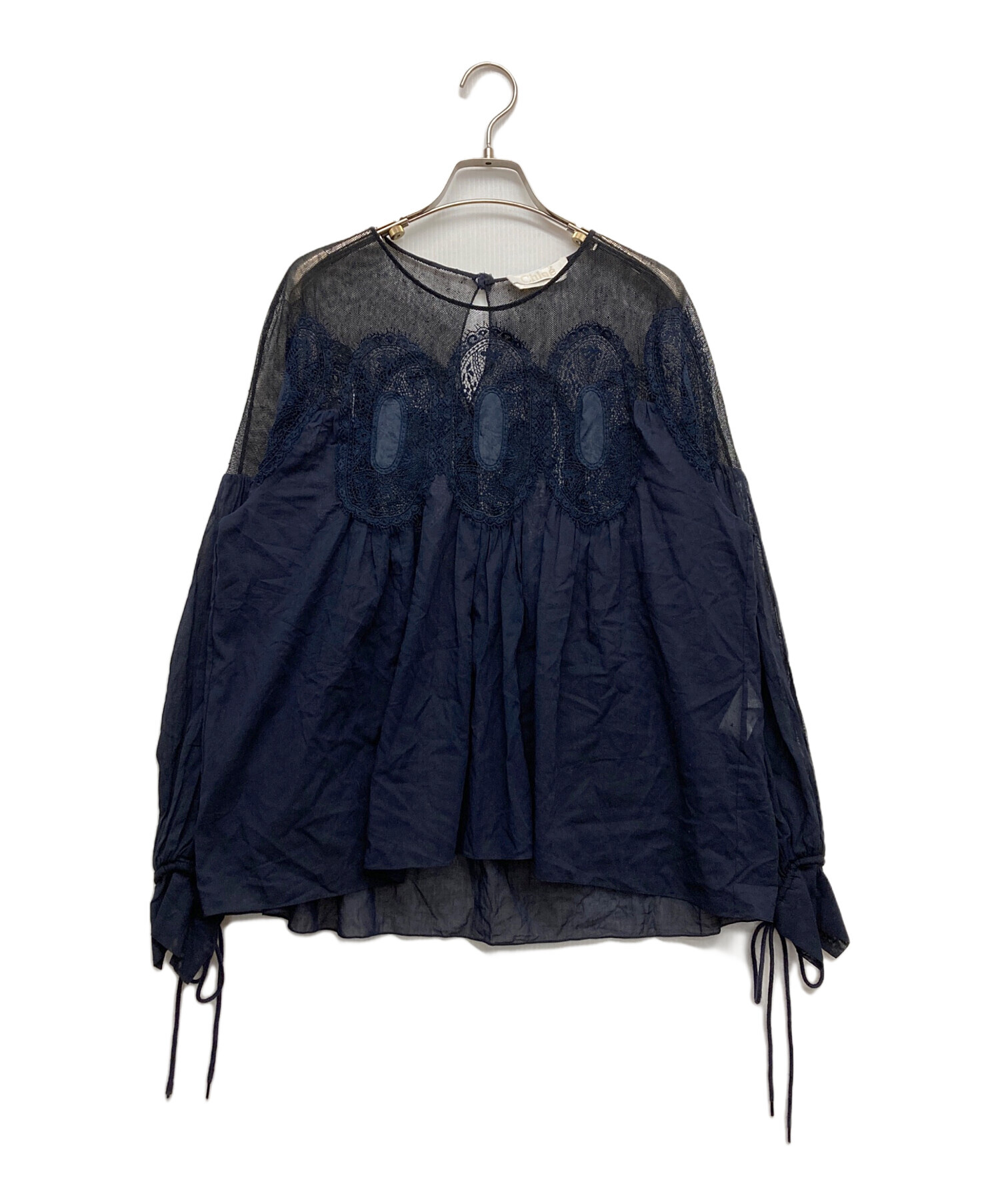 Chloe クロエ ブラウス XS 黒 【古着】【中古】【送料無料】 Chloe - Chloe クロエ ブラウス XS 黒 【古着】【中古】【送料無料】の