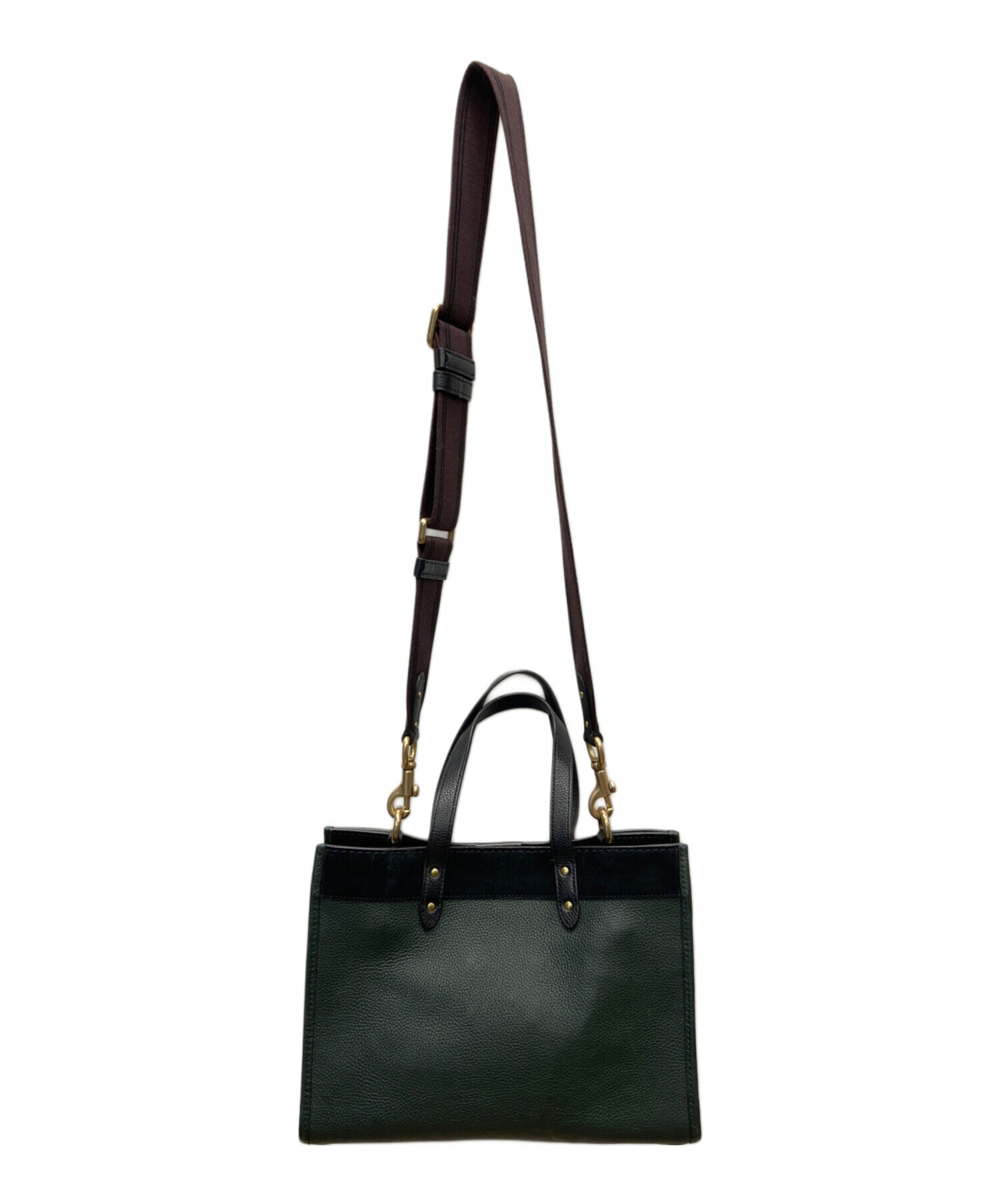 中古・古着通販】COACH (コーチ) フィールドトート 30 グリーン 