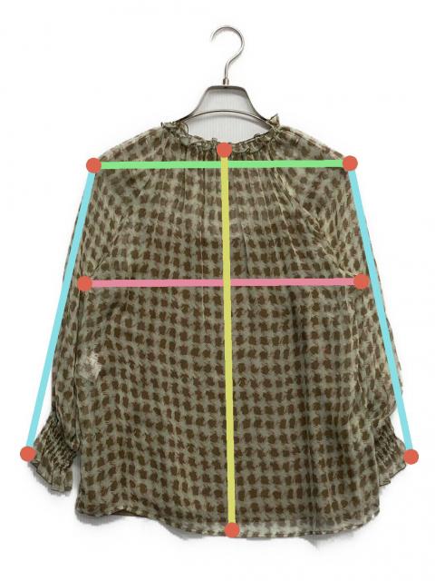 中古・古着通販】ANAYI (アナイ) 長袖ブラウス 黄緑 サイズ:38