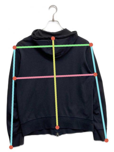 Theory - Theory セオリー　ジップアップパーカー　フーディー　ダークネイビー 中古・古着通販】theory (セオリー) ジップアップパーカー ネイビー