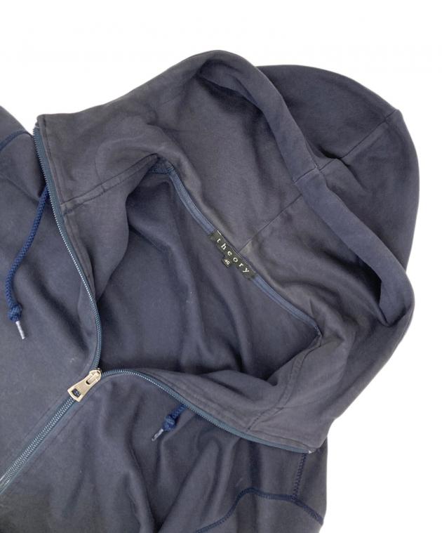 Theory - Theory セオリー　ジップアップパーカー　フーディー　ダークネイビー 中古・古着通販】theory (セオリー) ジップアップパーカー ネイビー