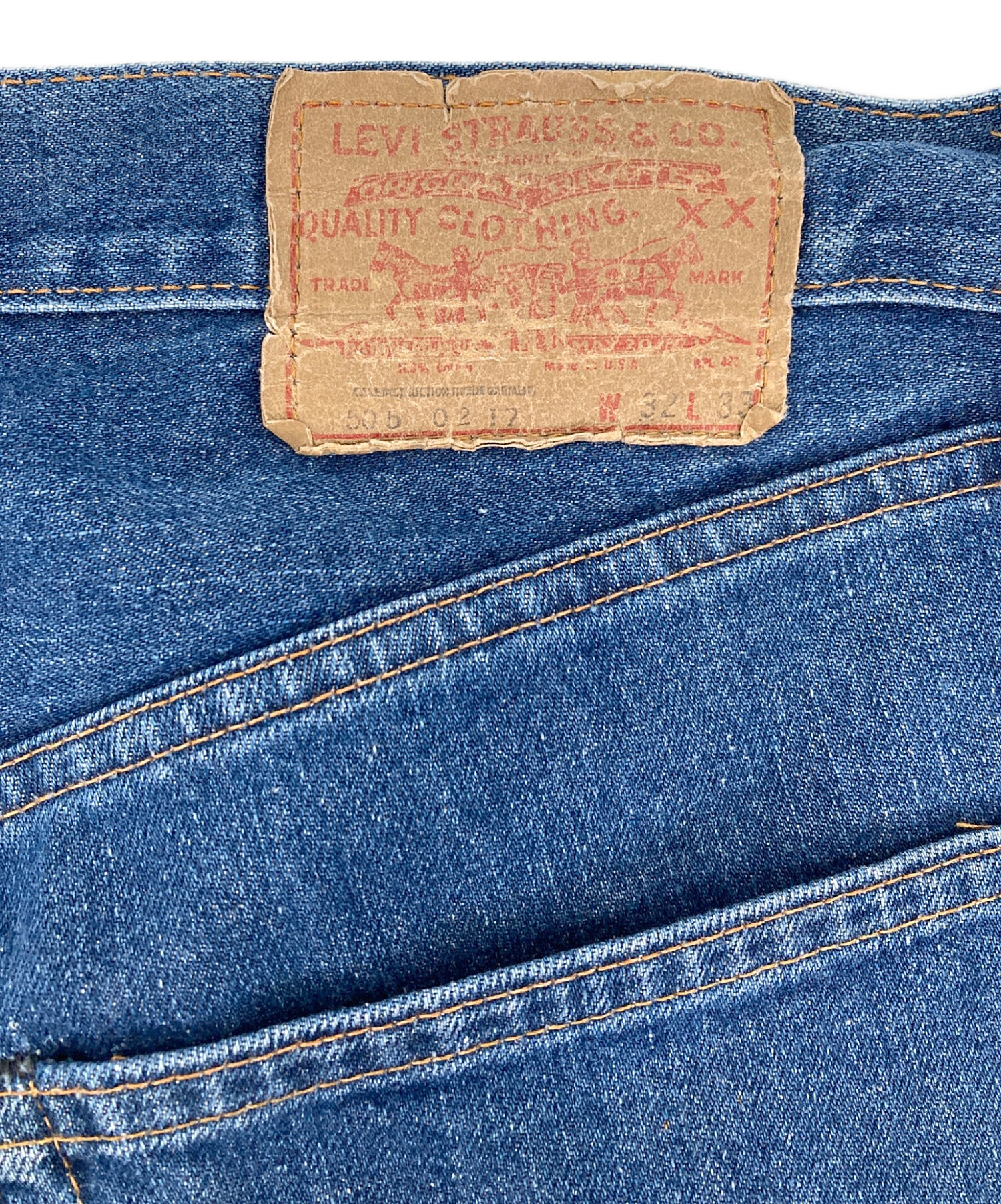 中古・古着通販】LEVI'S (リーバイス) 66後期505デニムパンツ ブルー