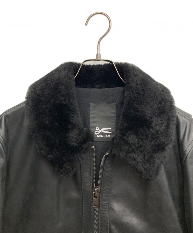 中古・古着通販】Denham (デンハム) A-2レザージャケット ブラック