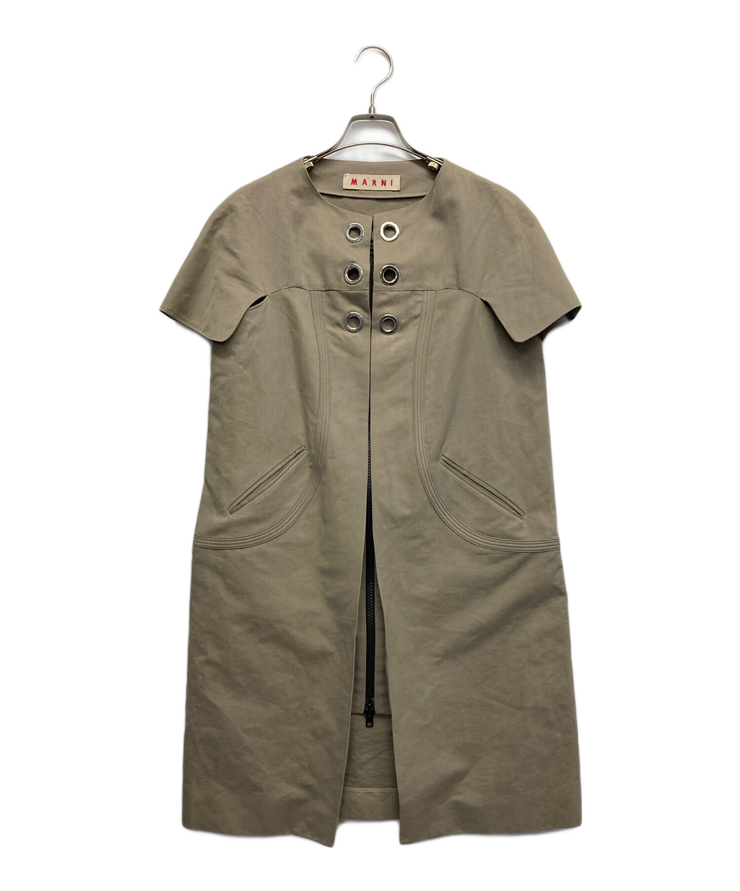 中古・古着通販】MARNI (マルニ) リングノースリーブワンピース