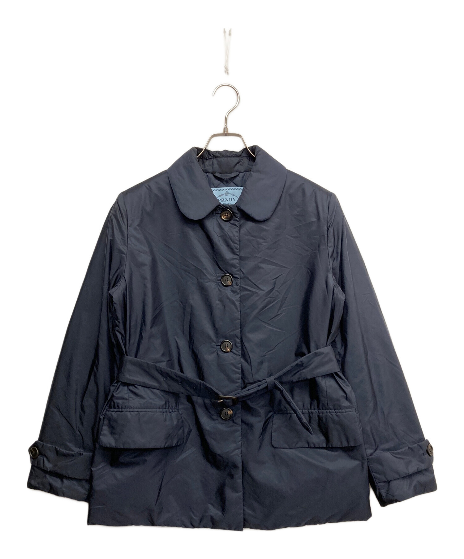 中古・古着通販】PRADA (プラダ) 中綿ナイロンジャケット ネイビー