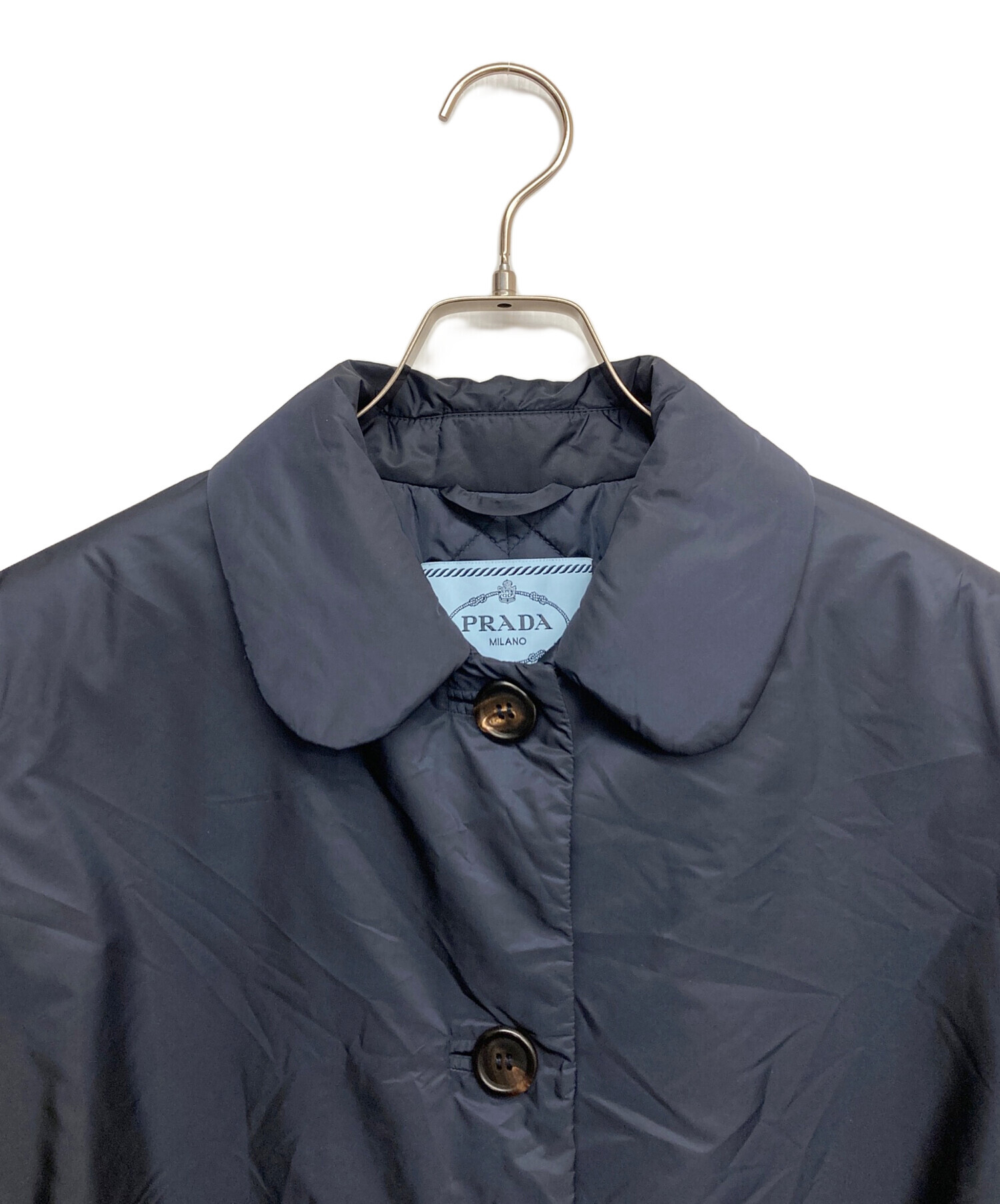 中古・古着通販】PRADA (プラダ) 中綿ナイロンジャケット ネイビー