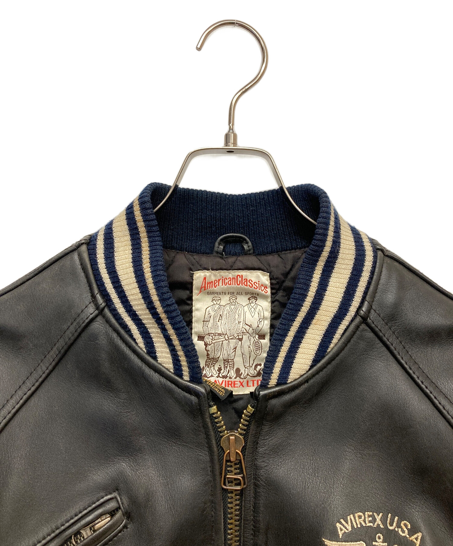 中古・古着通販】AVIREX (アヴィレックス) レザーヴァーシティ 