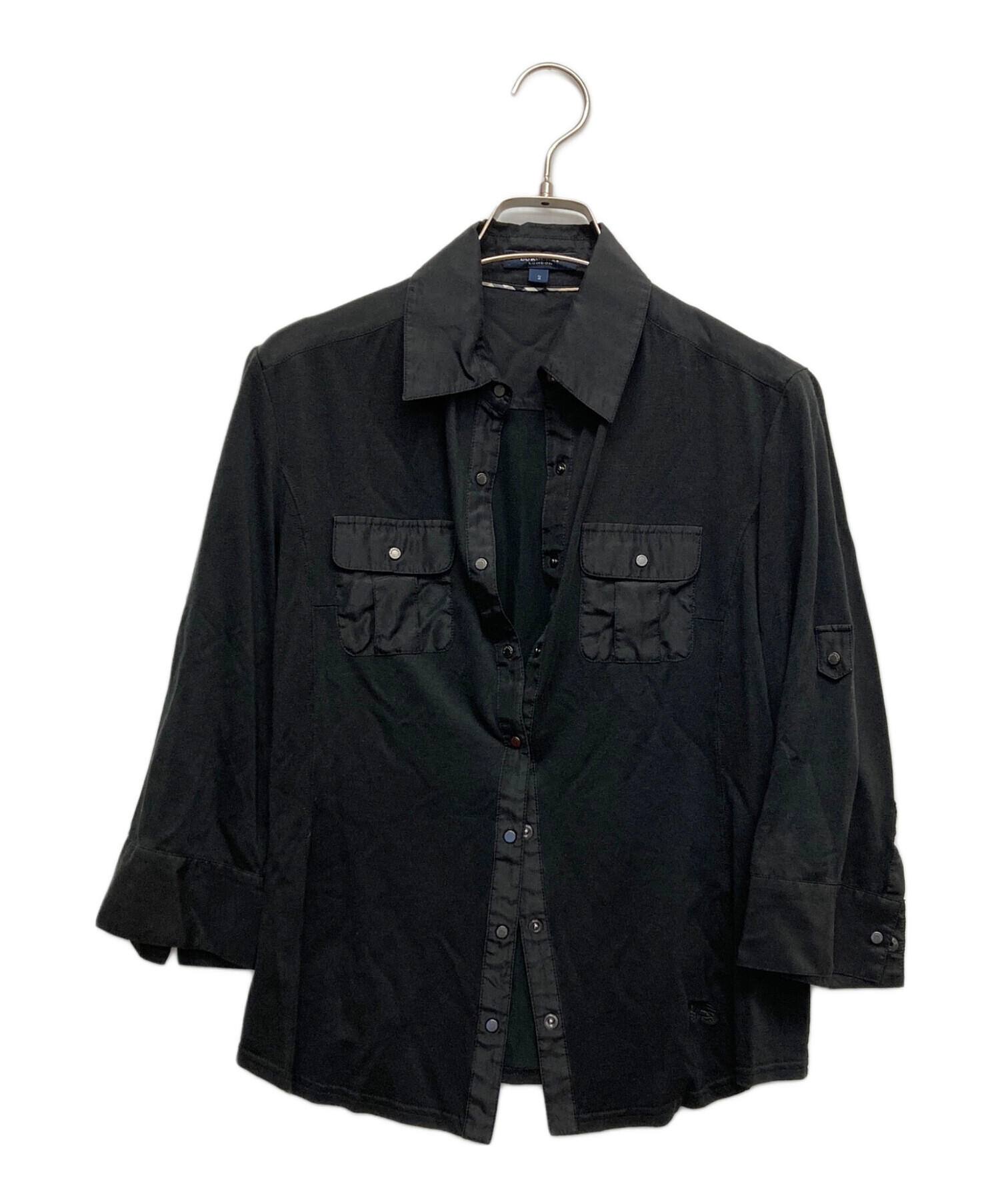 BURBERRY　LONDON ブラック　長袖シャツ 中古・古着通販】BURBERRY LONDON (バーバリーロンドン) 長袖シャツ