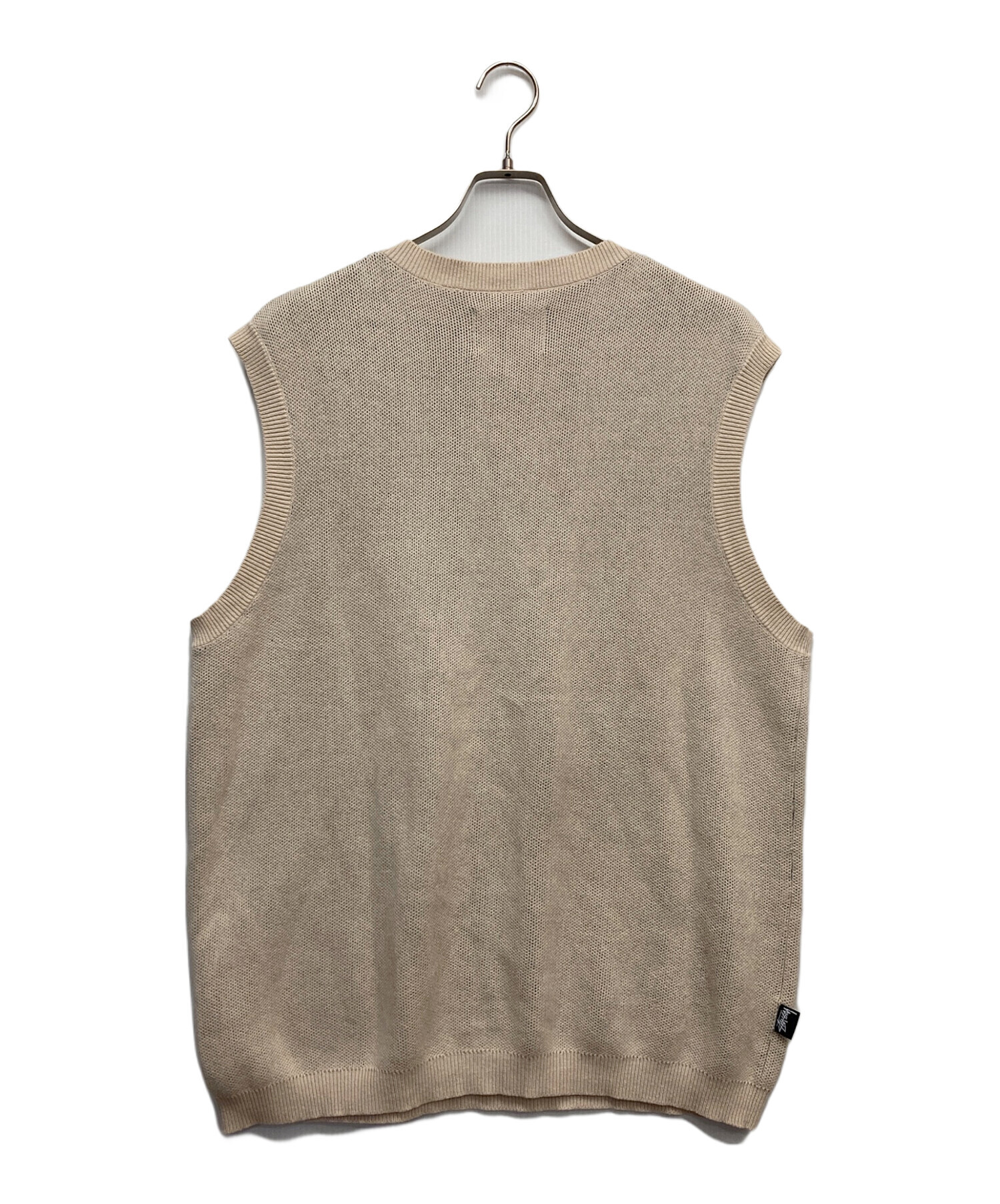 中古・古着通販】stussy (ステューシー) SWEATER VEST NATURAL 