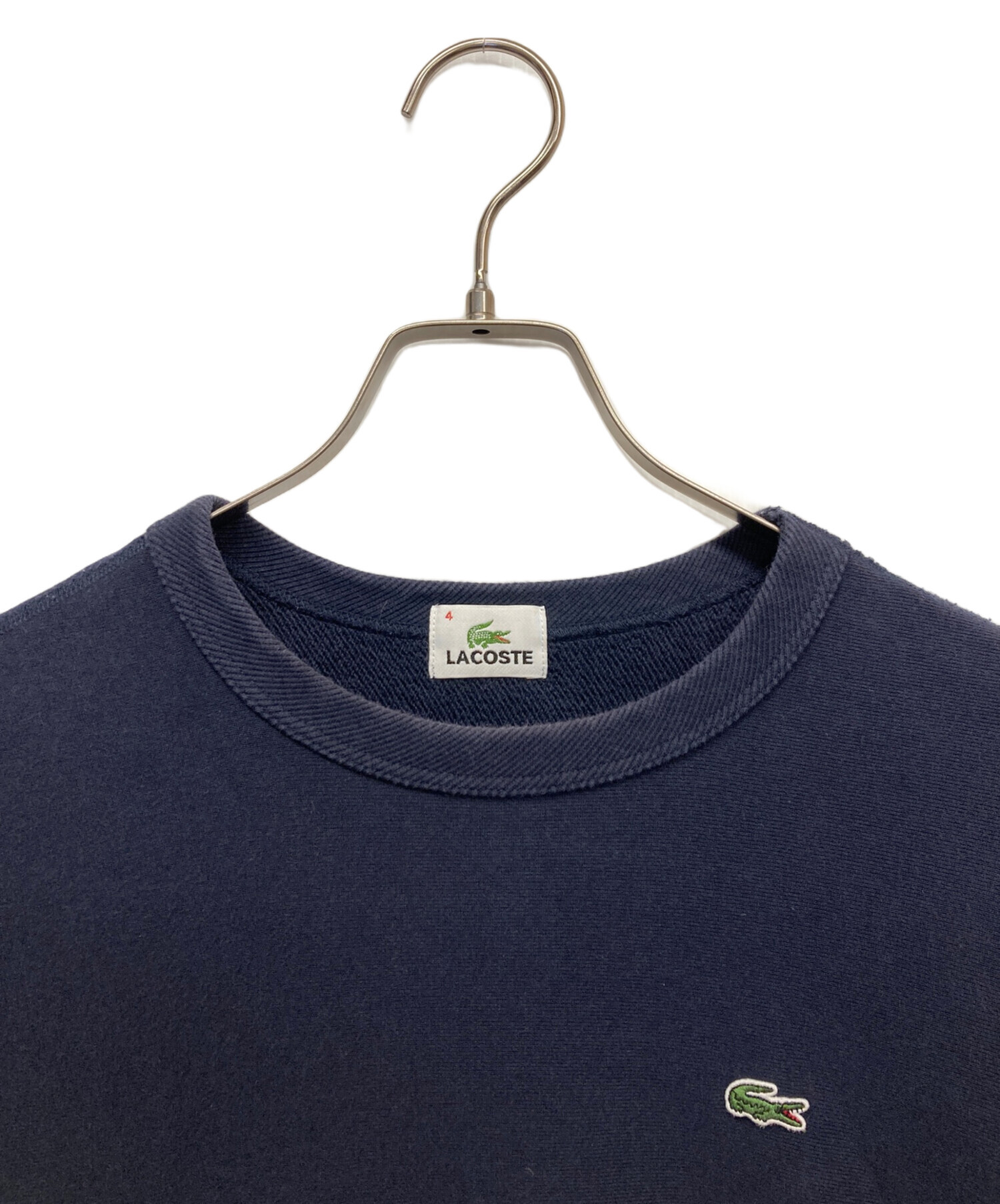 中古・古着通販】LACOSTE (ラコステ) クルーネックスウェット ネイビー 