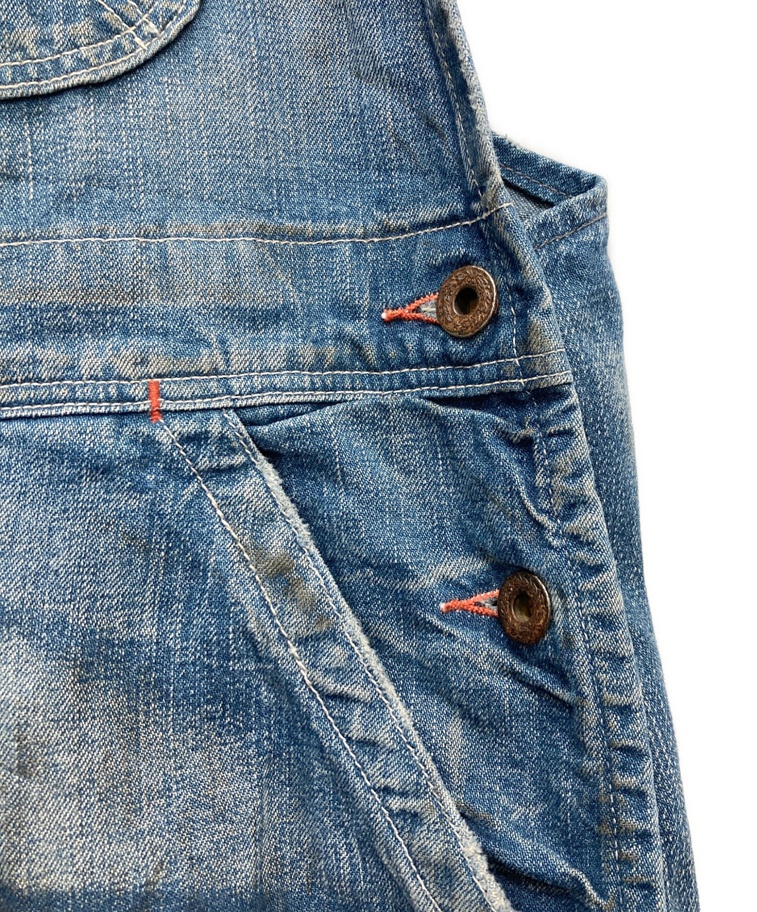 RRL limited Edition ダメージ加工 オーバーオール　L 中古・古着通販】RRL (ダブルアールエル) ダメージ加工オーバーオール